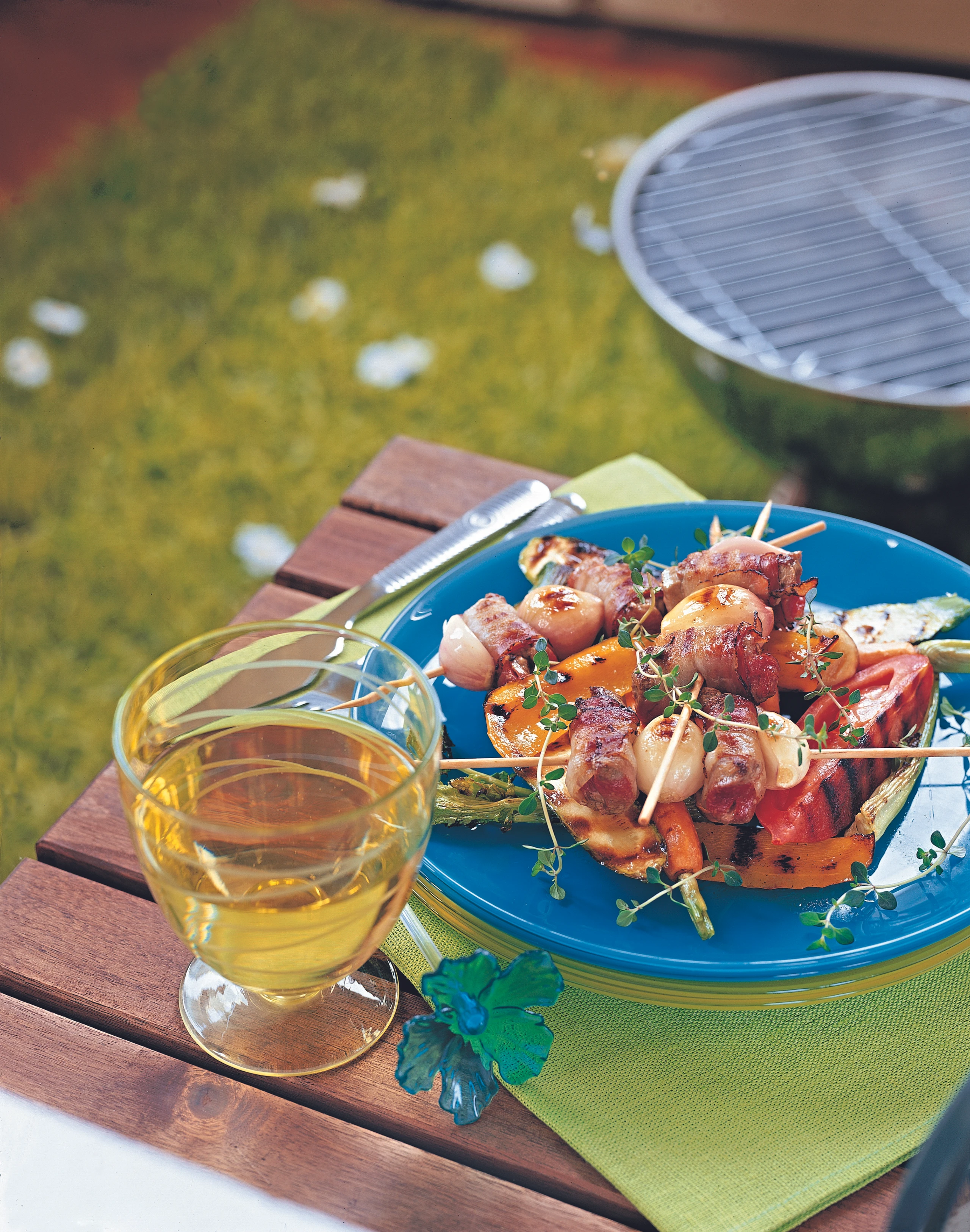 Gegrilltes Rindsfilet am Spieß