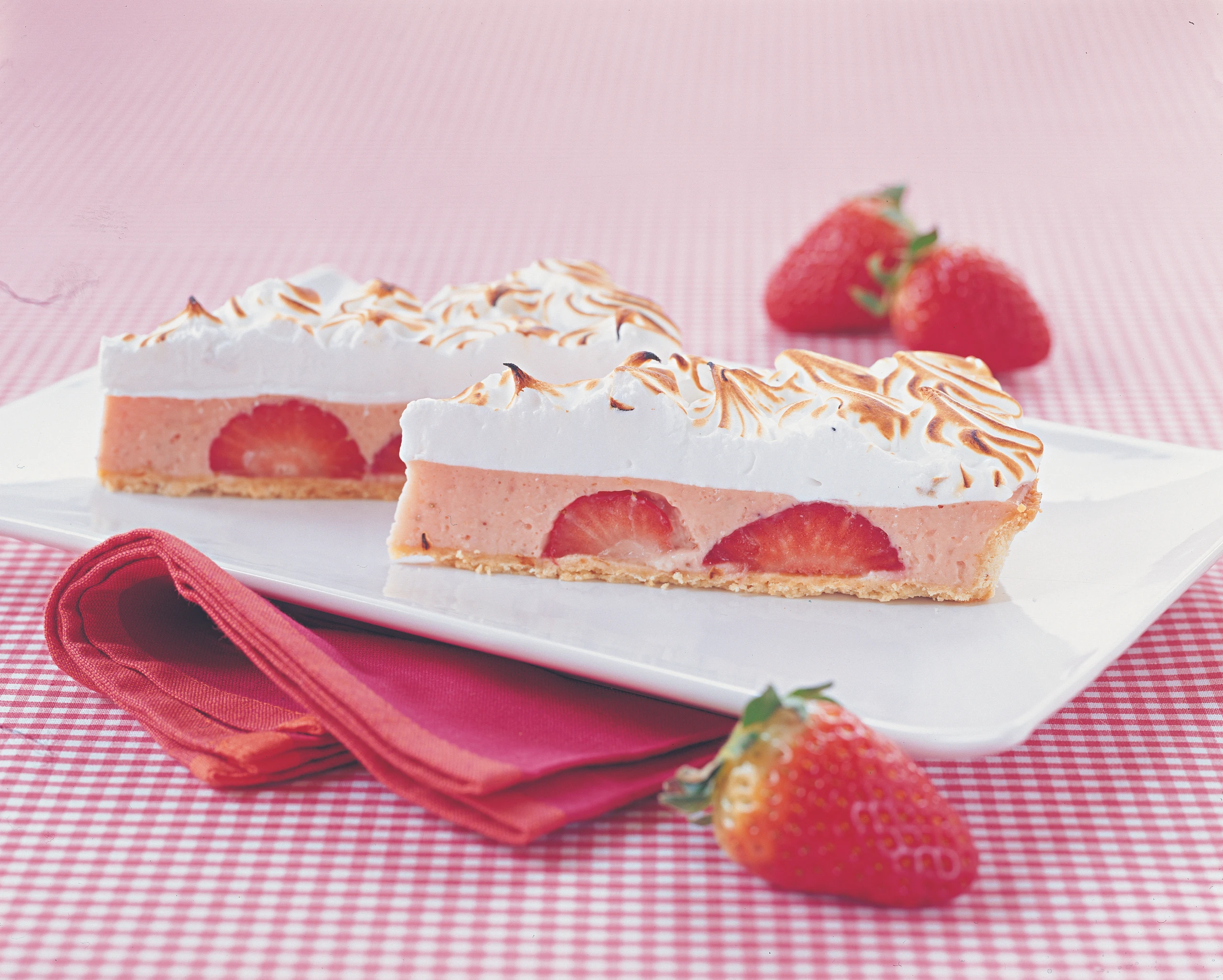 Geflämmte Erdbeer-Tarte