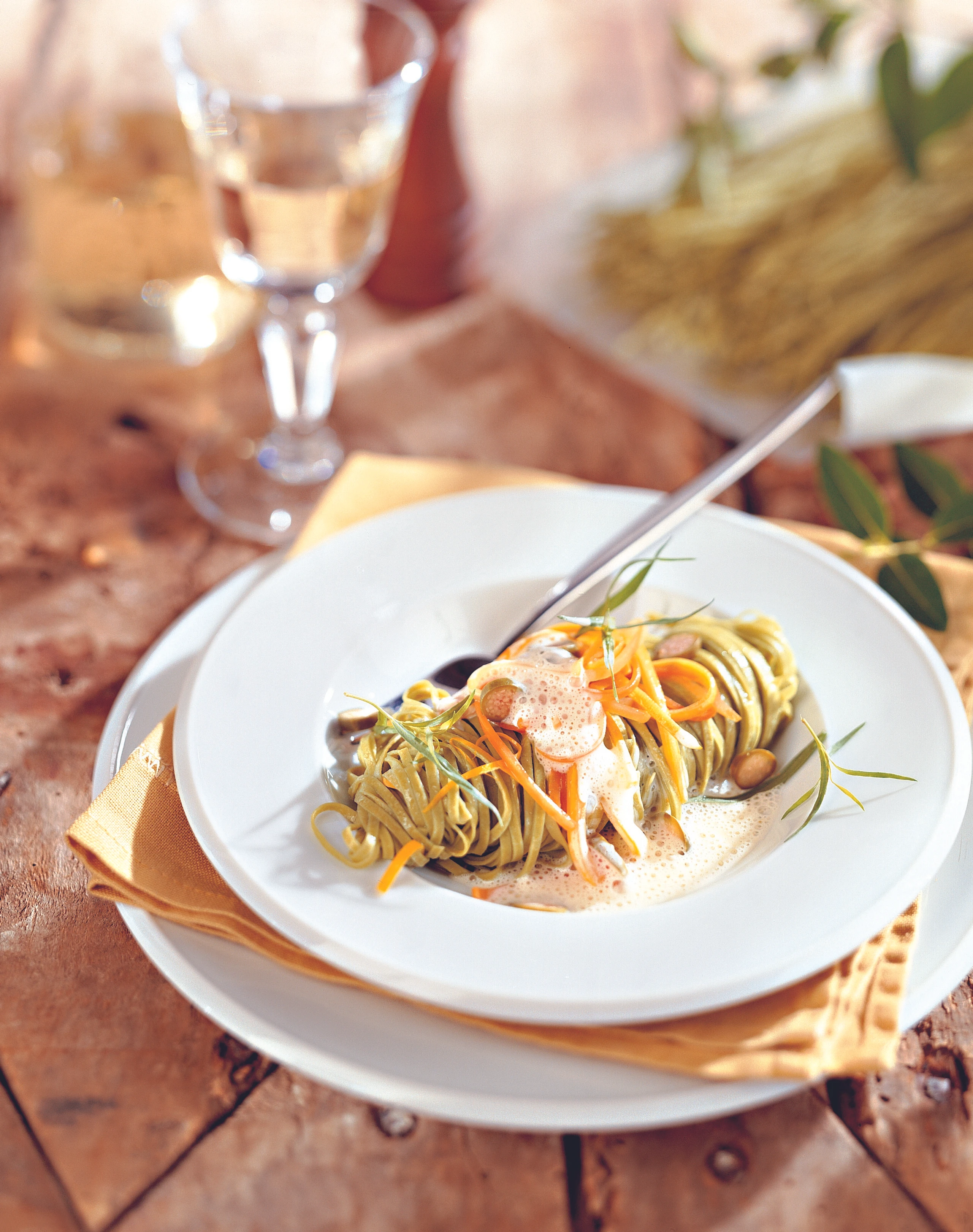 Gemüsepasta mit Estragon