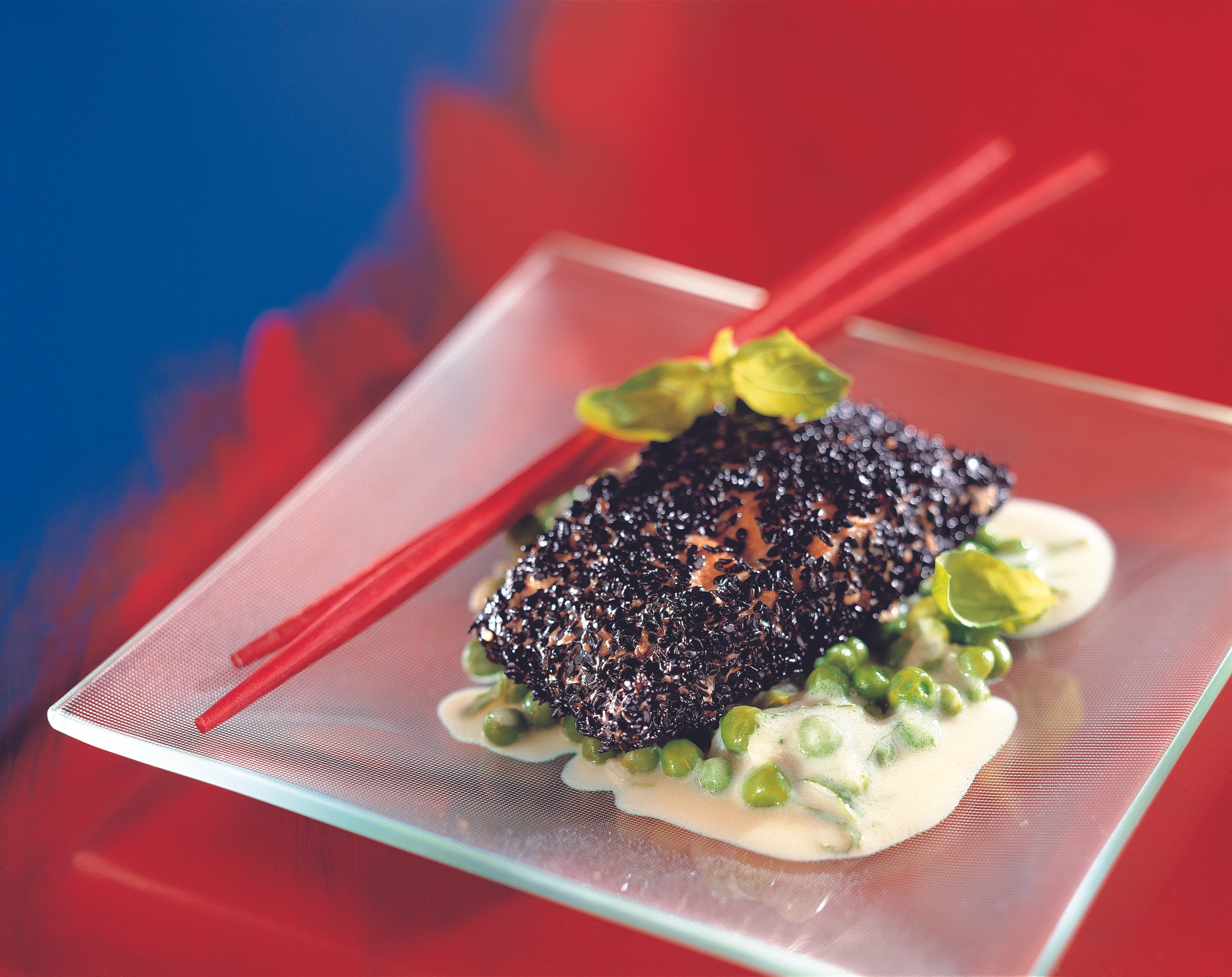 Wildlachs mit schwarzem Sesam