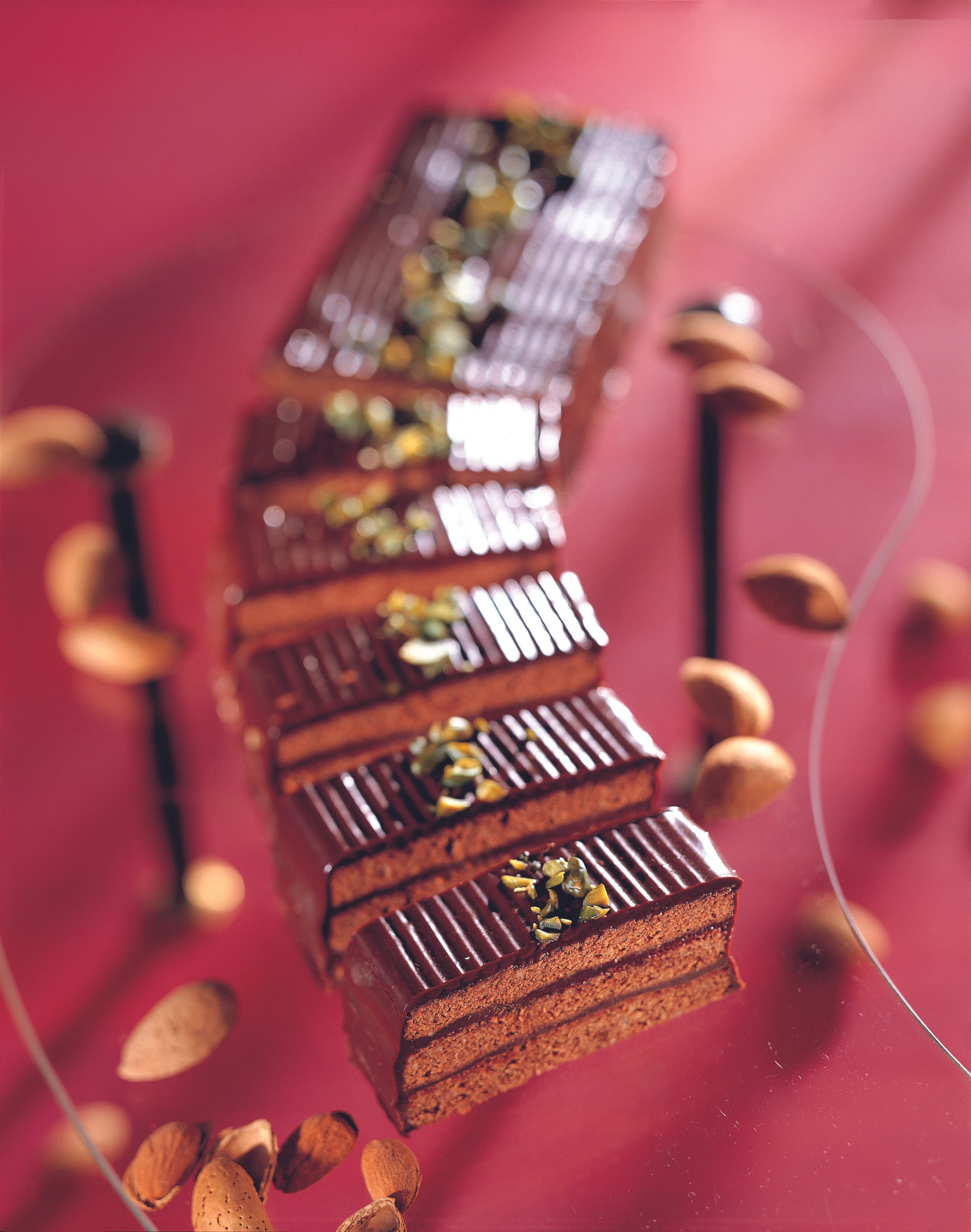 Schokoladeschnitte mit Pariser Creme
