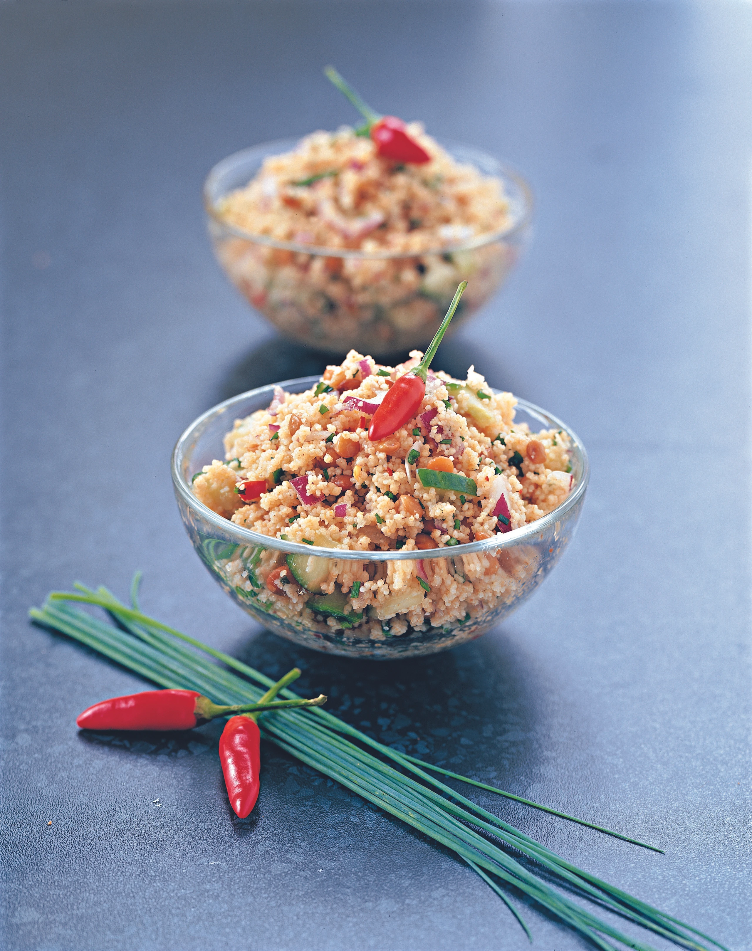 Veggie-Couscous-Salat mit Linsen