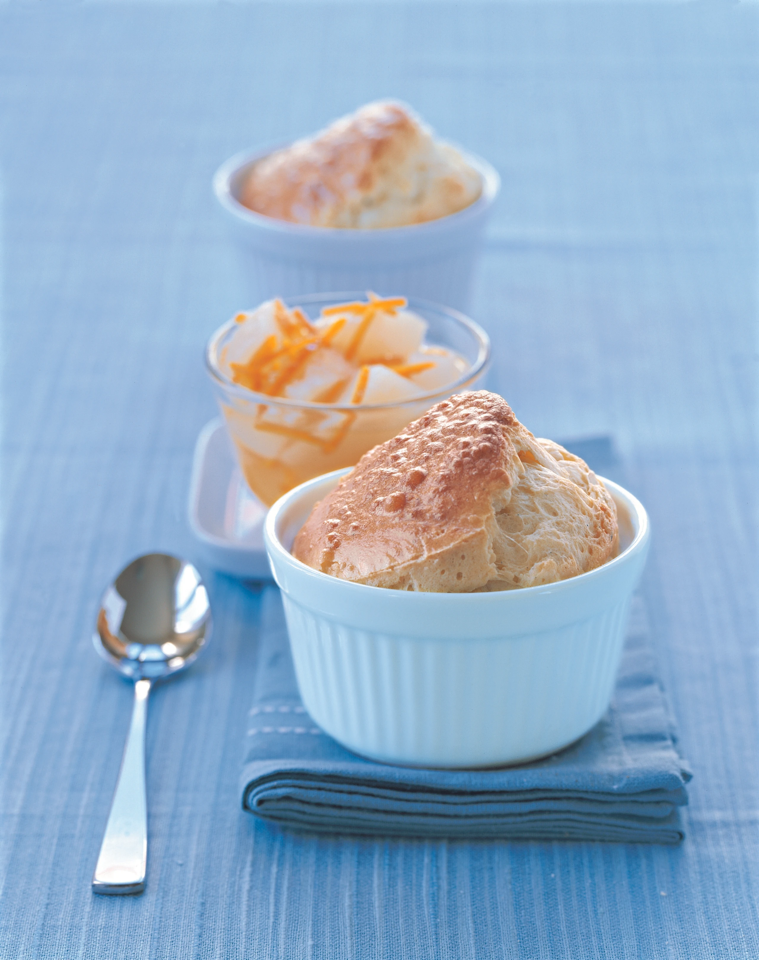 Blauschimmelkäse-Soufflés