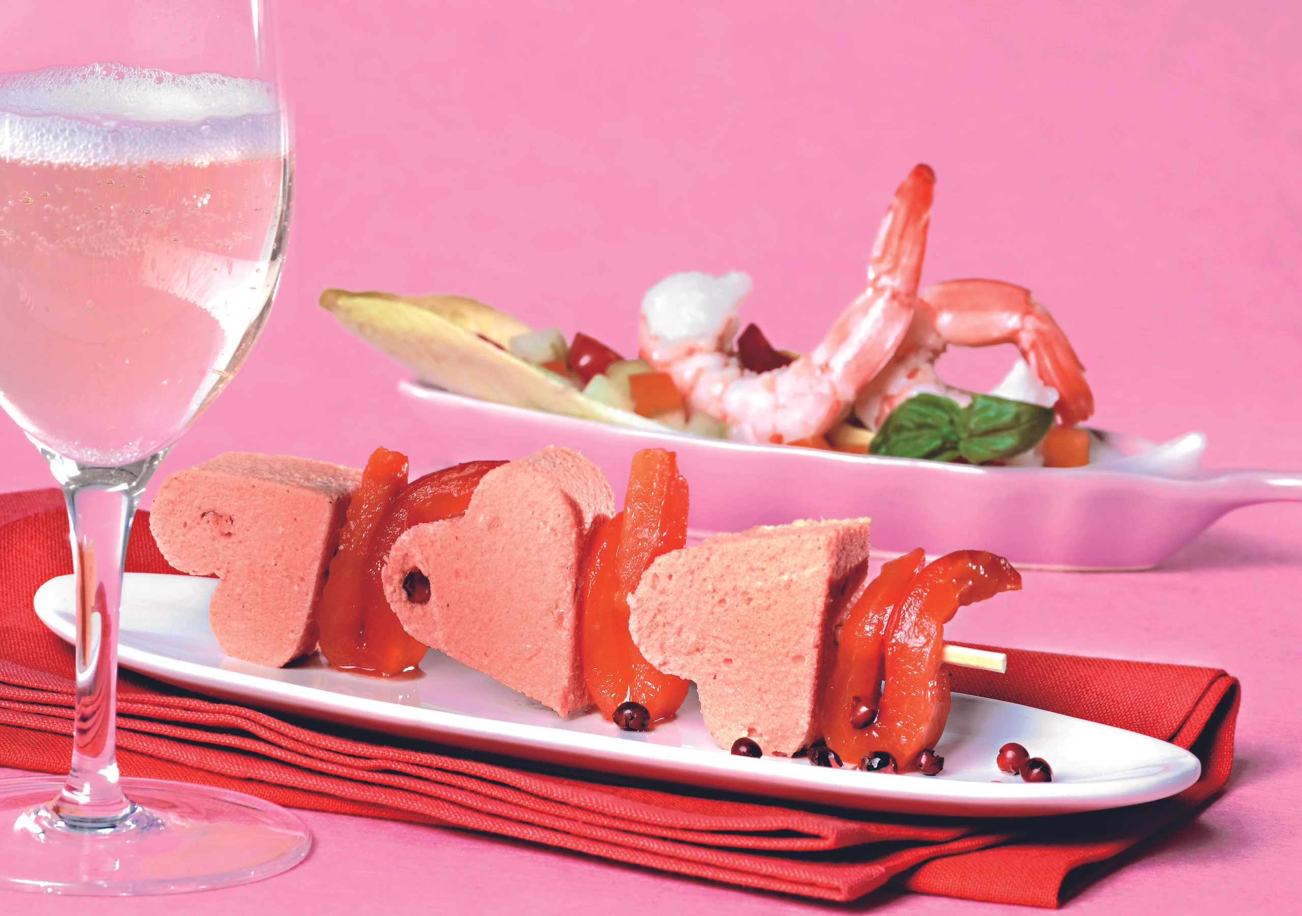 Garnelen auf Chicorée