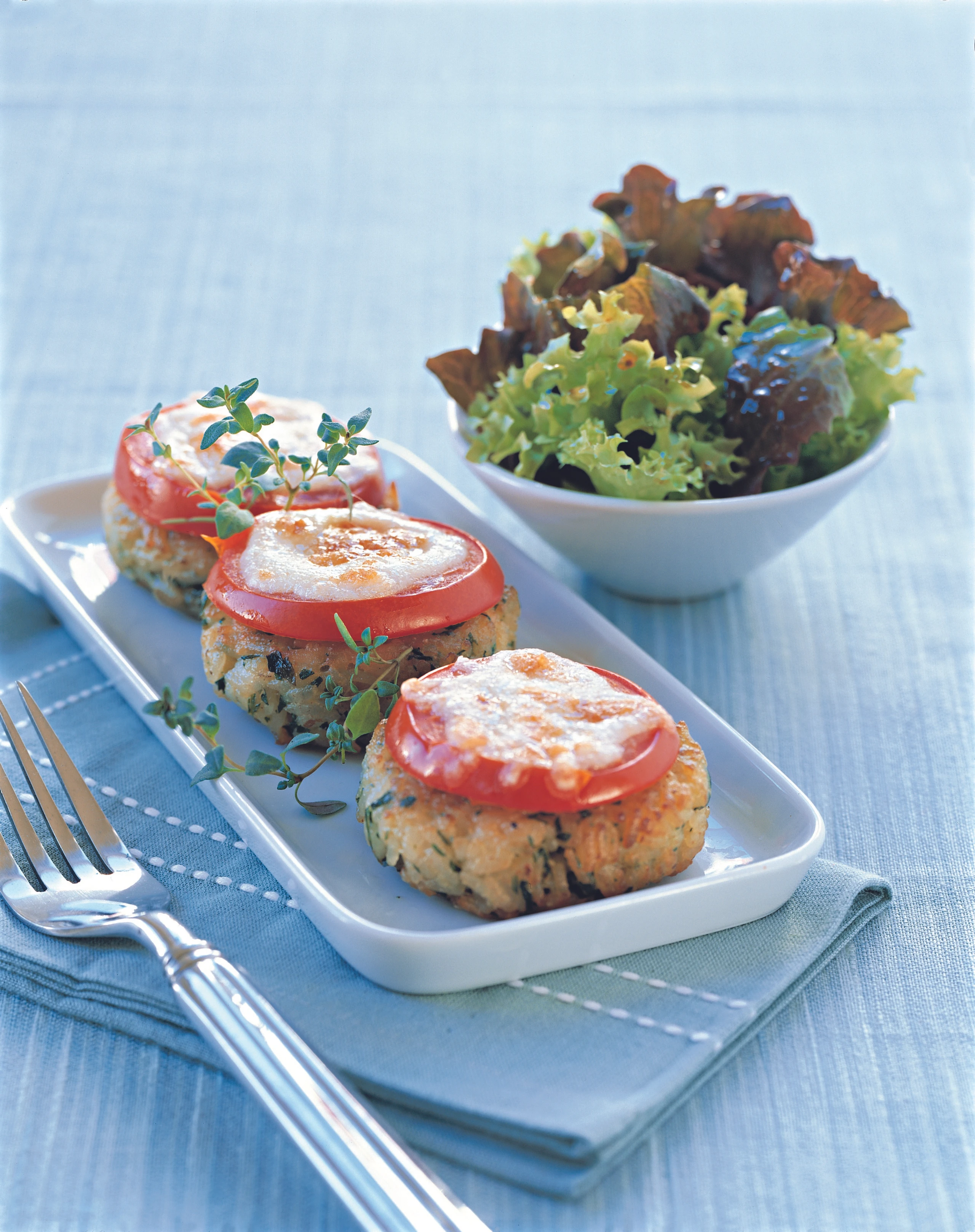 Überbackene Reislaibchen