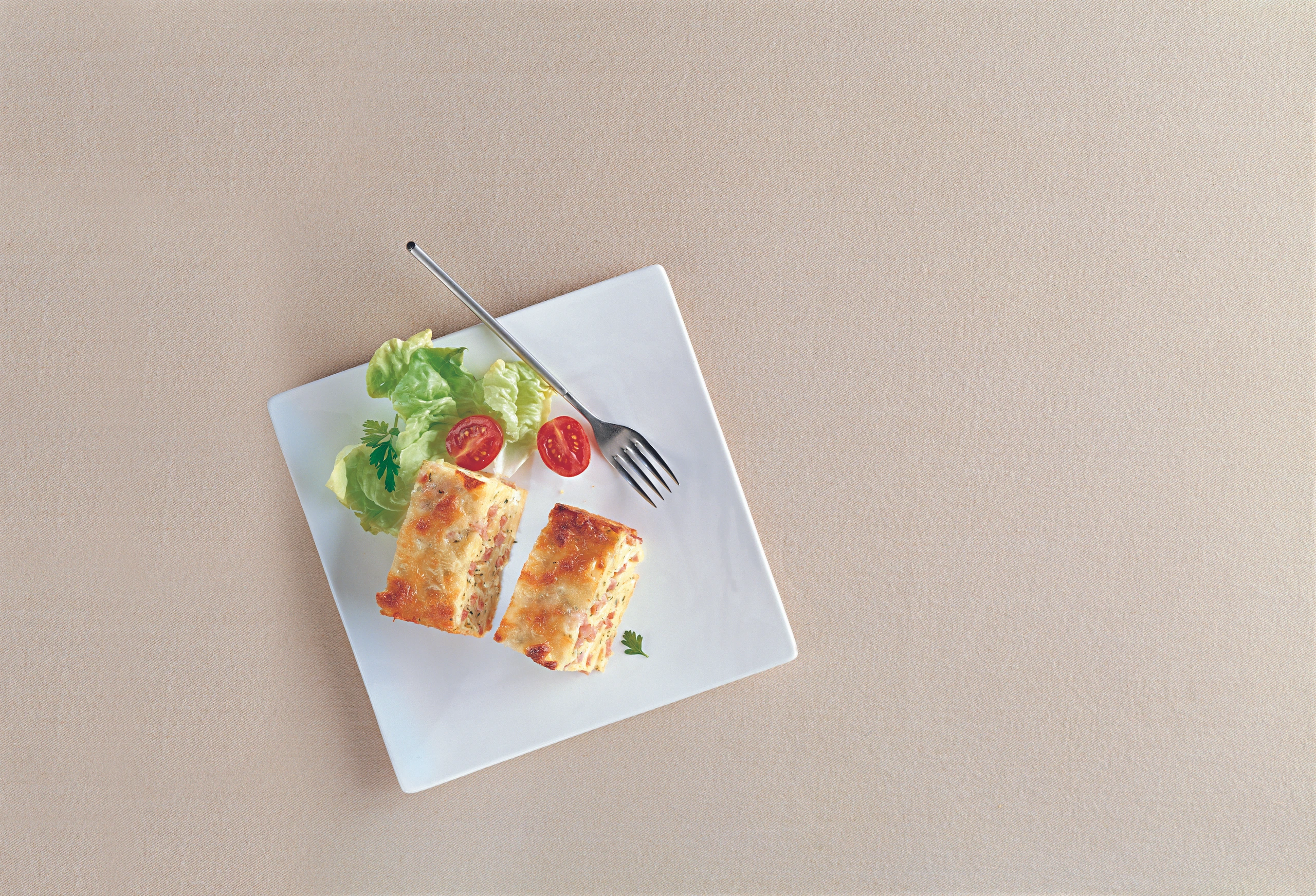 Gebackene Schinkenfleckerl