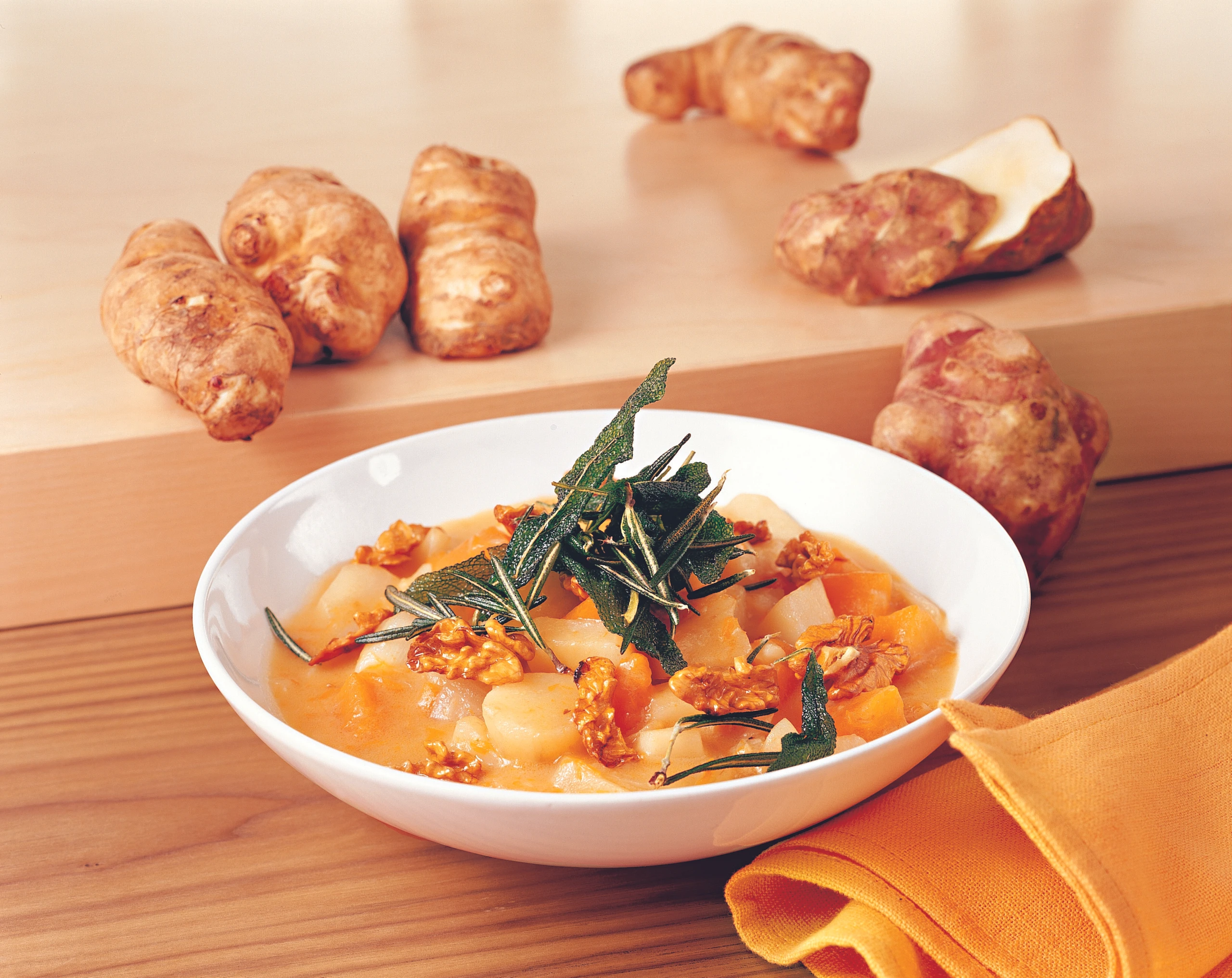 Kürbiseintopf mit Topinambur