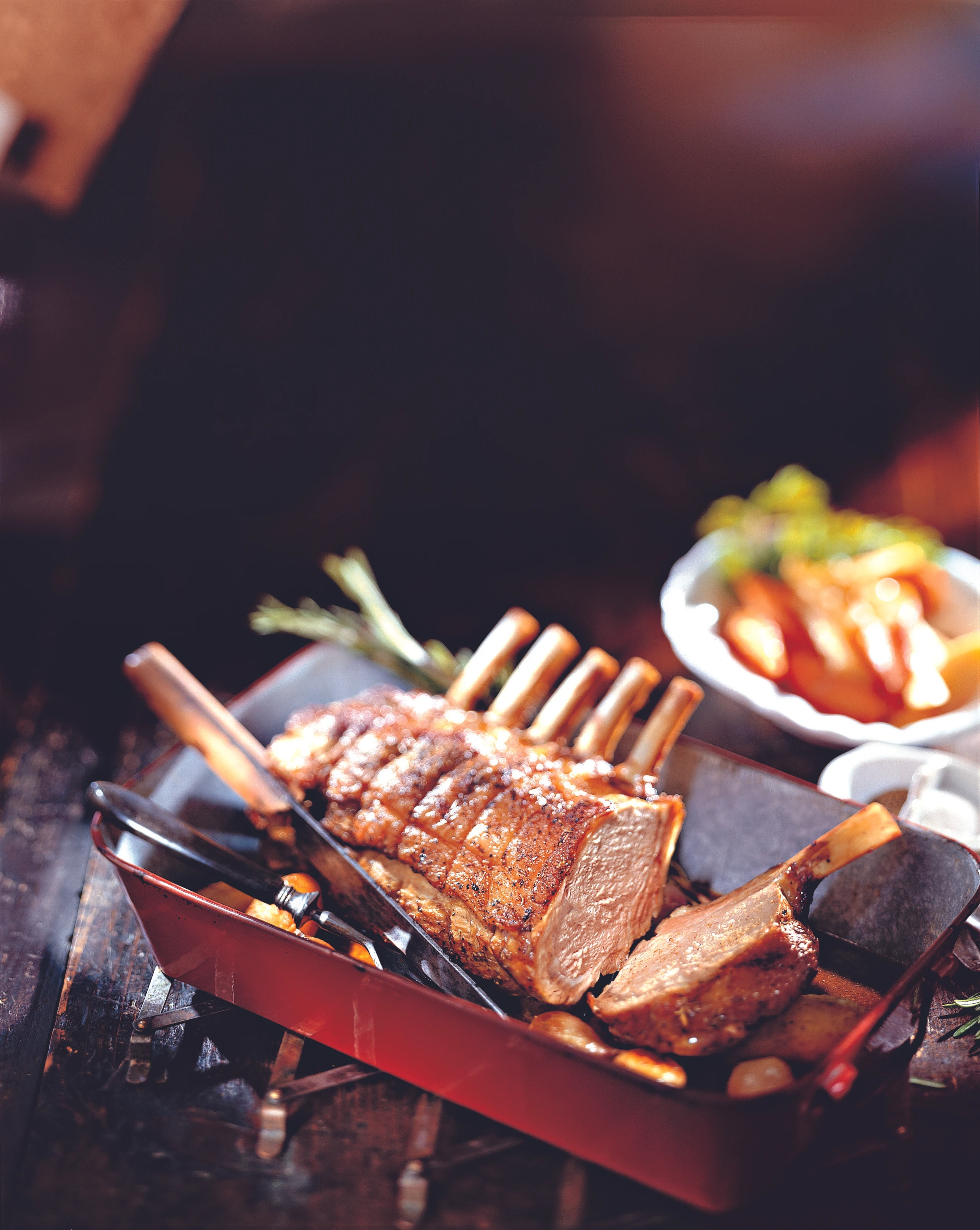 Kalbskarree mit Schmorgemüse