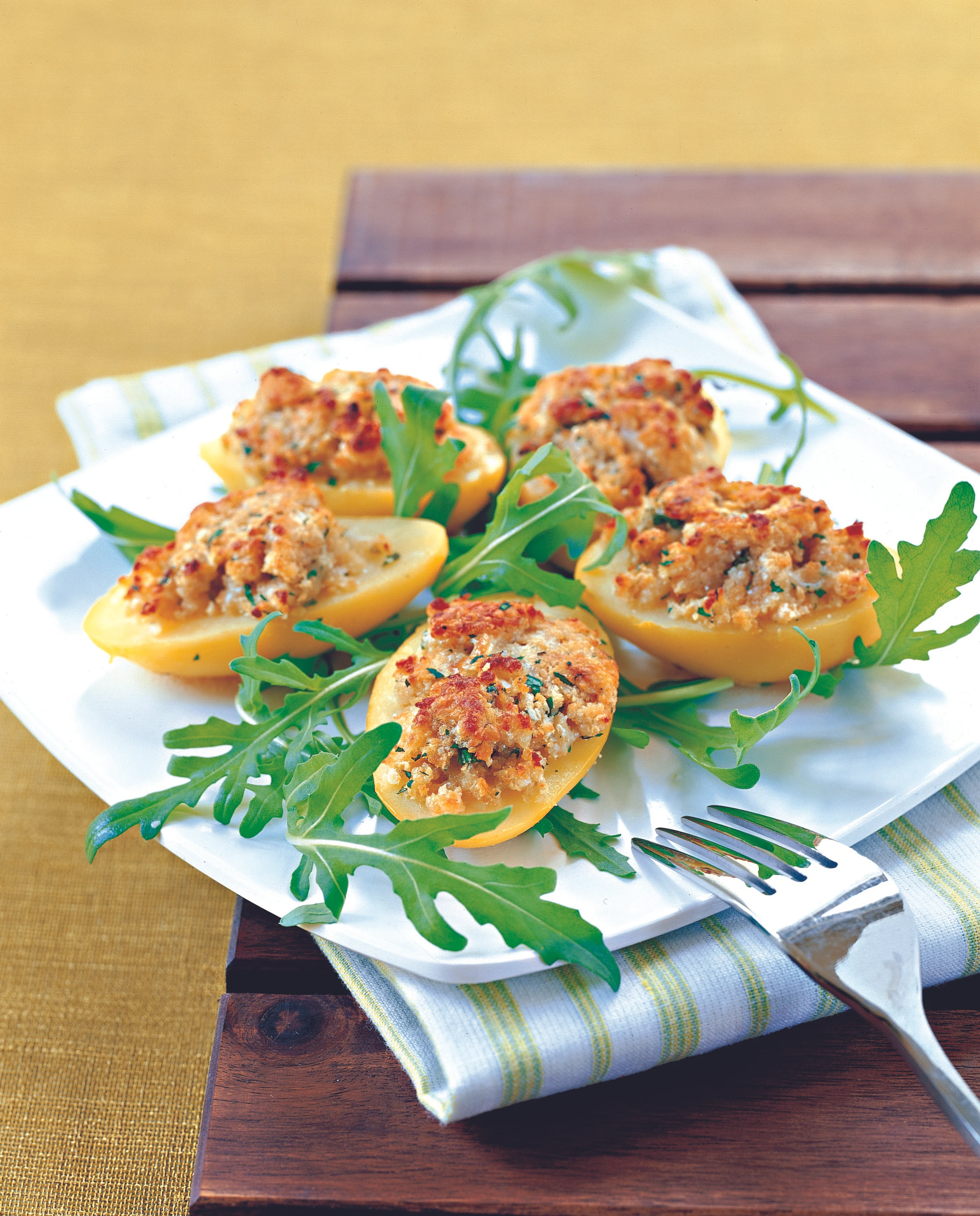 Überbackene Erdäpfel mit Käsekruste