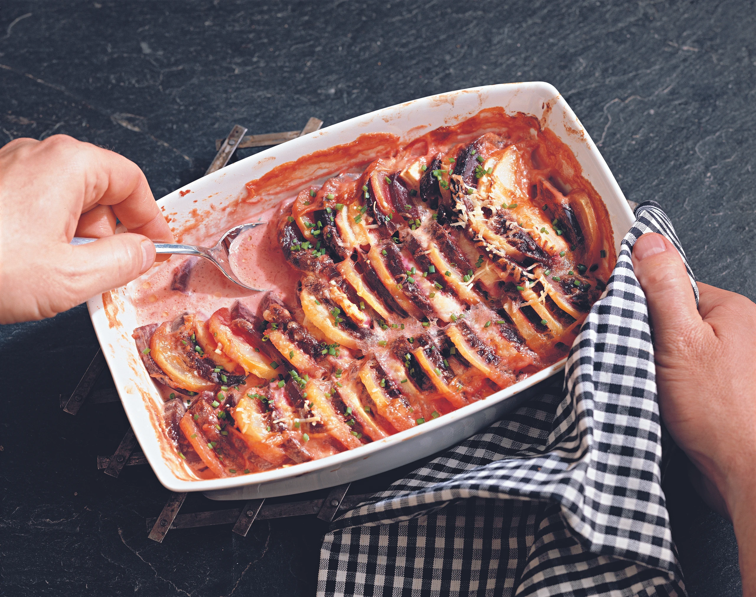 Rote-Rüben-Gratin