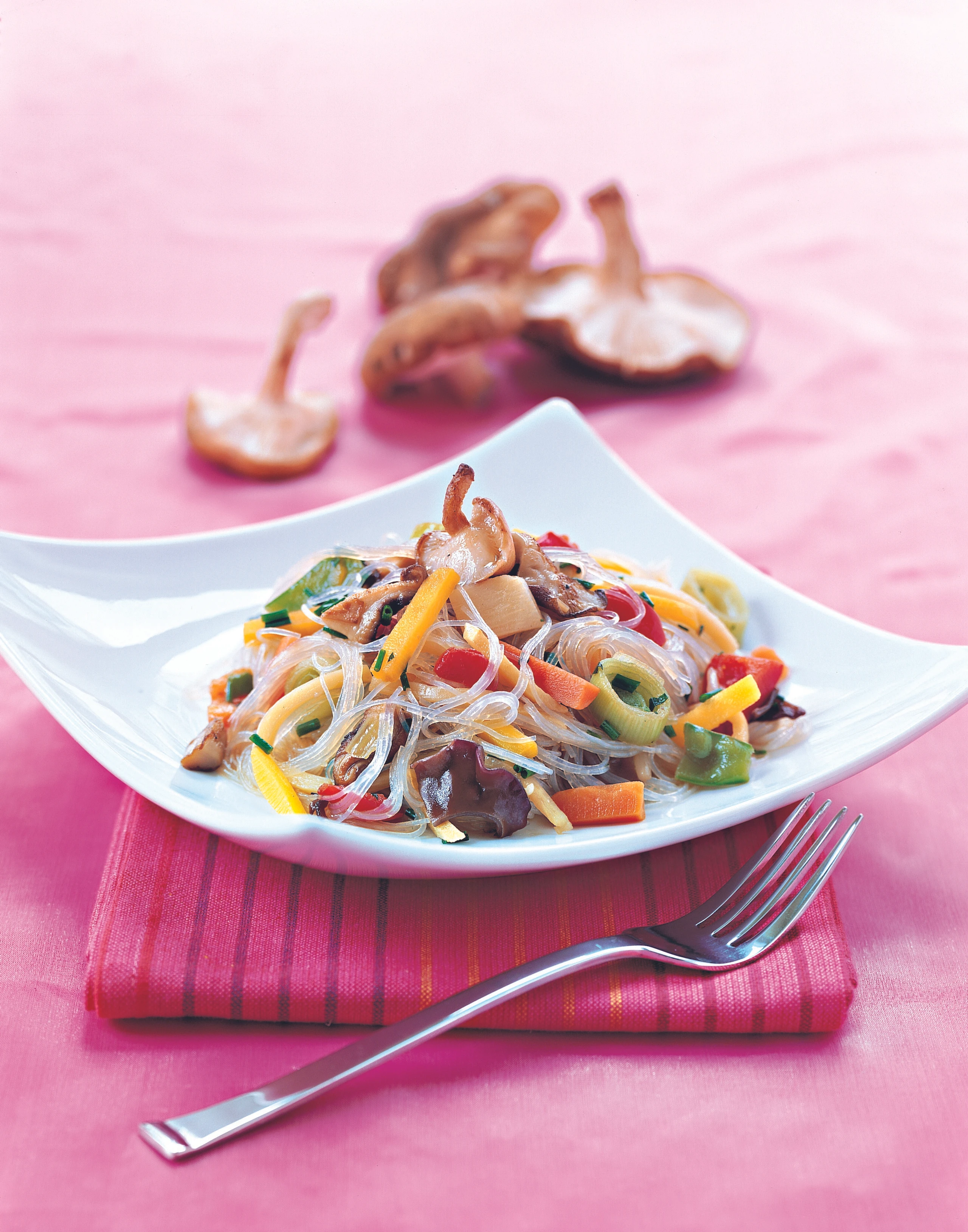 Schnelle Veggie-Glasnudelpfanne