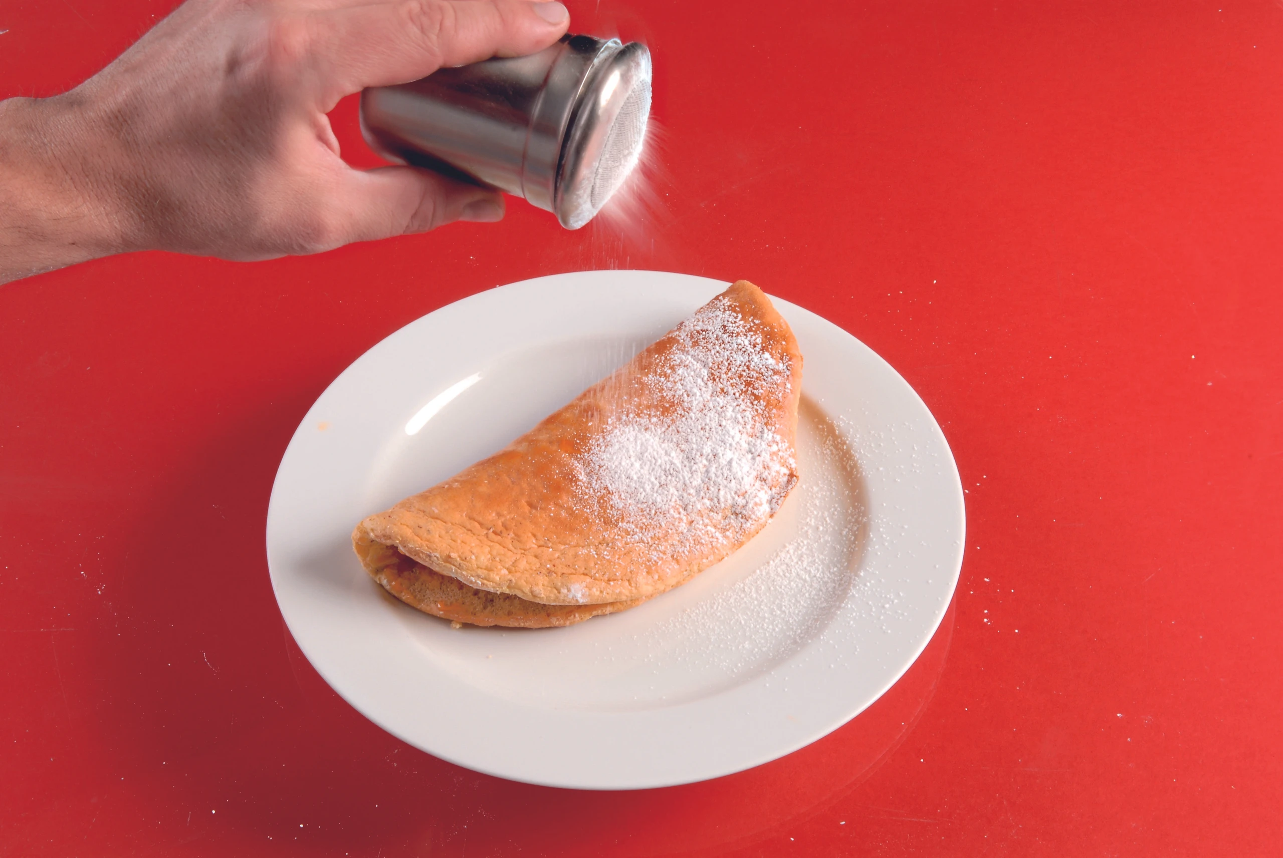 Süßes Omelett aus der Pfanne