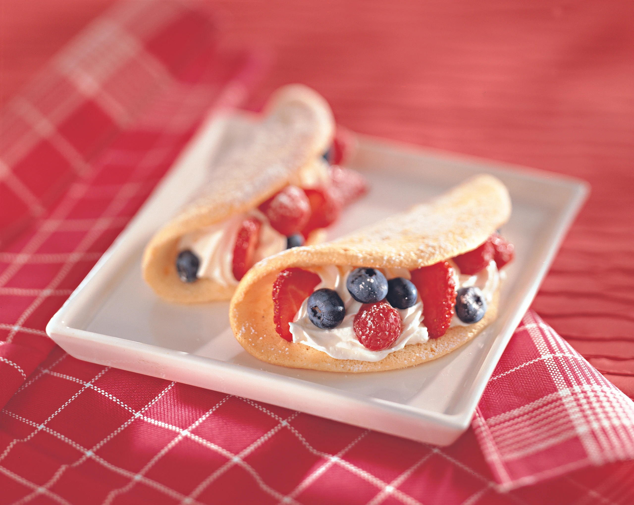 Süße Omelettetascherl mit Beeren