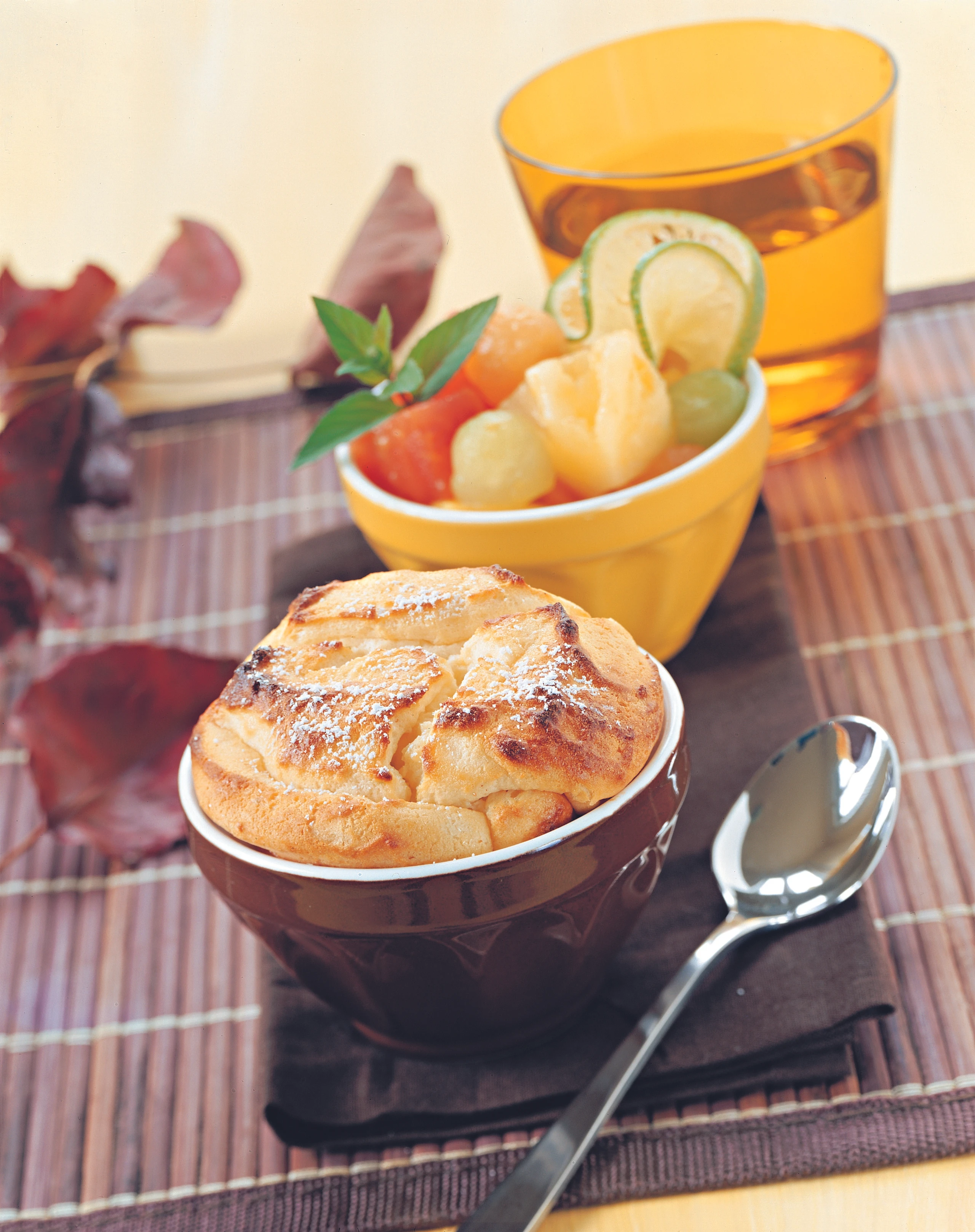 Limetten-Topfensoufflé