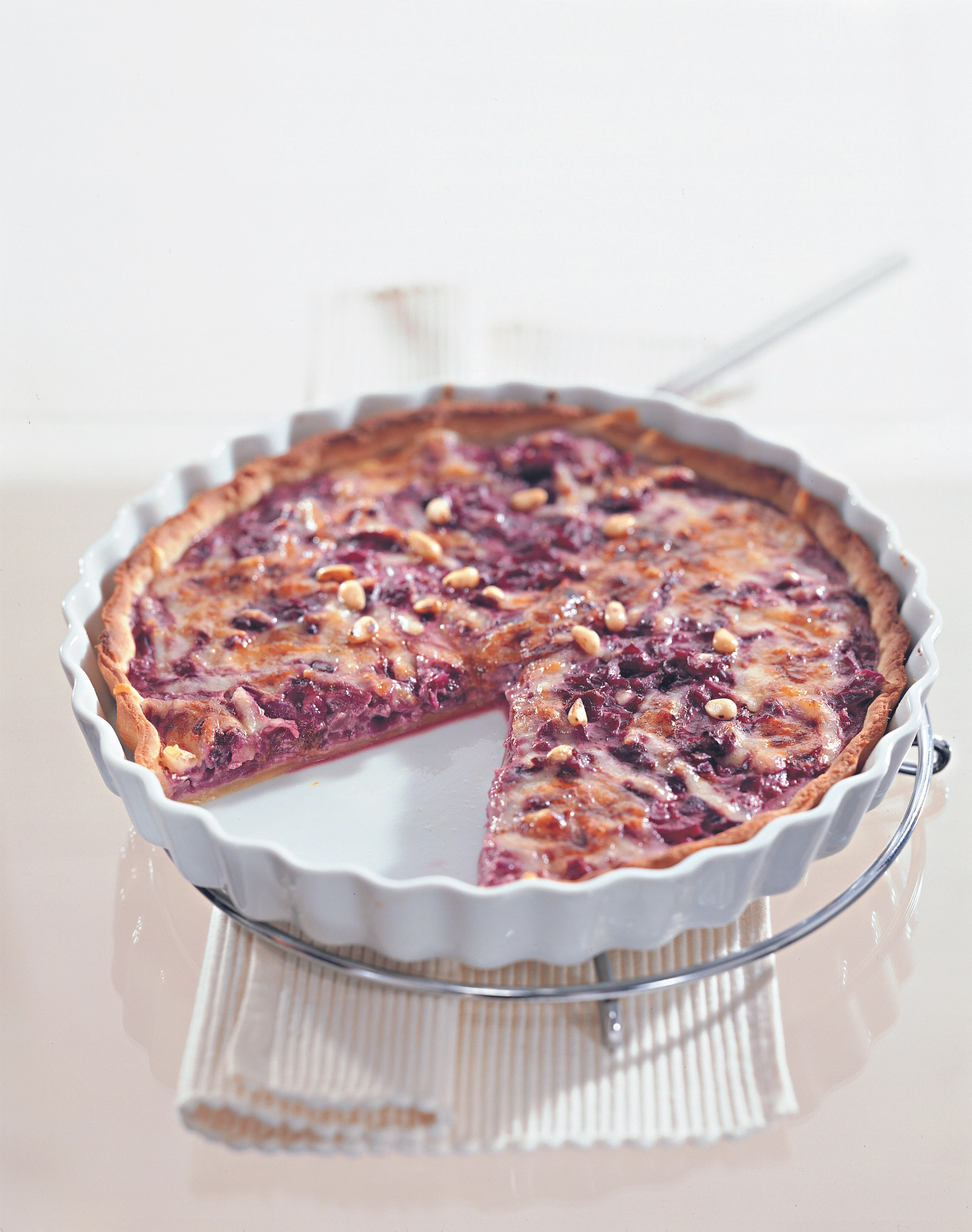 Rotkraut-Apfel-Tarte