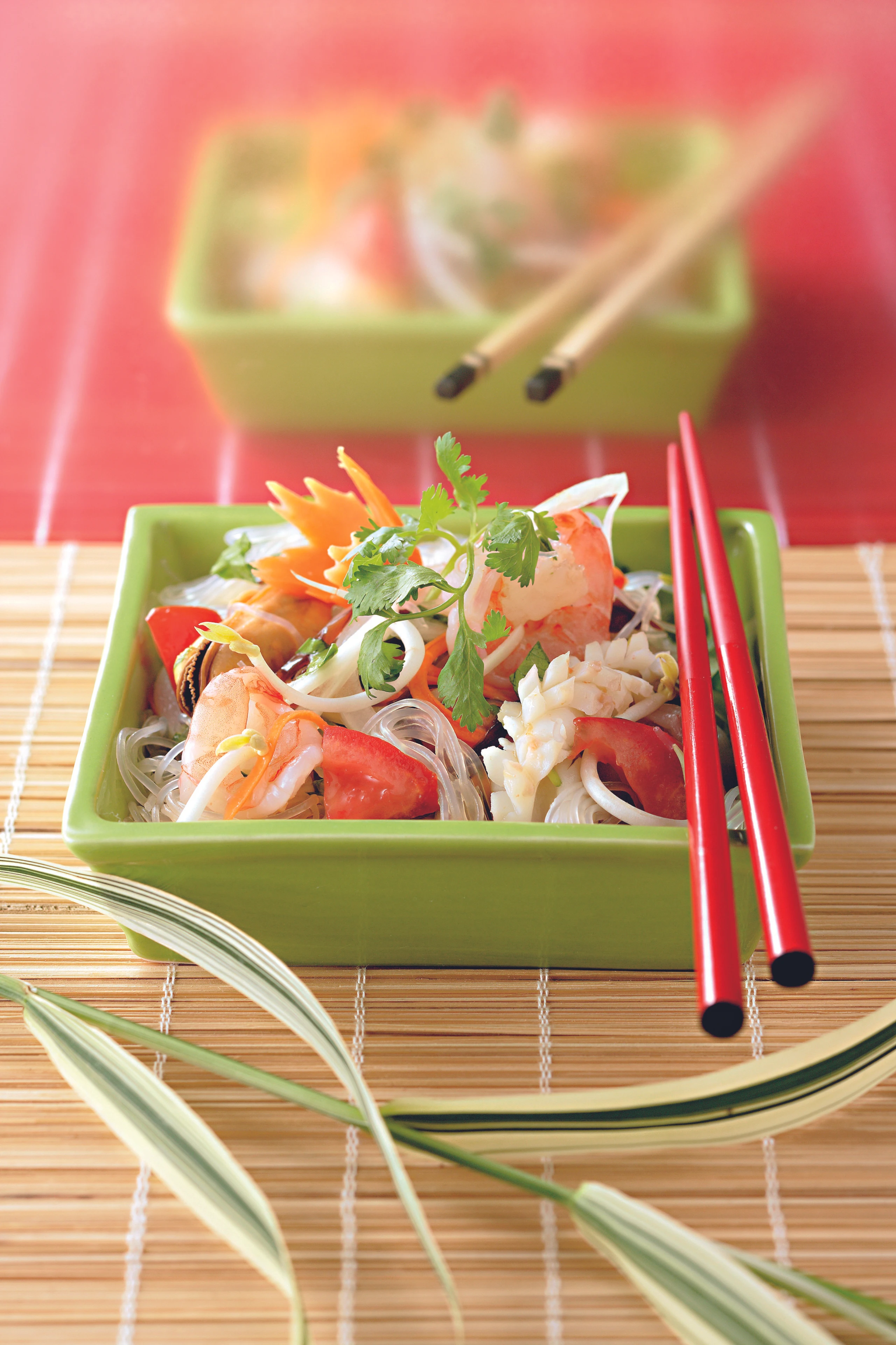 Yam Woon Sen: Glasnudelsalat mit Meeresfrüchten