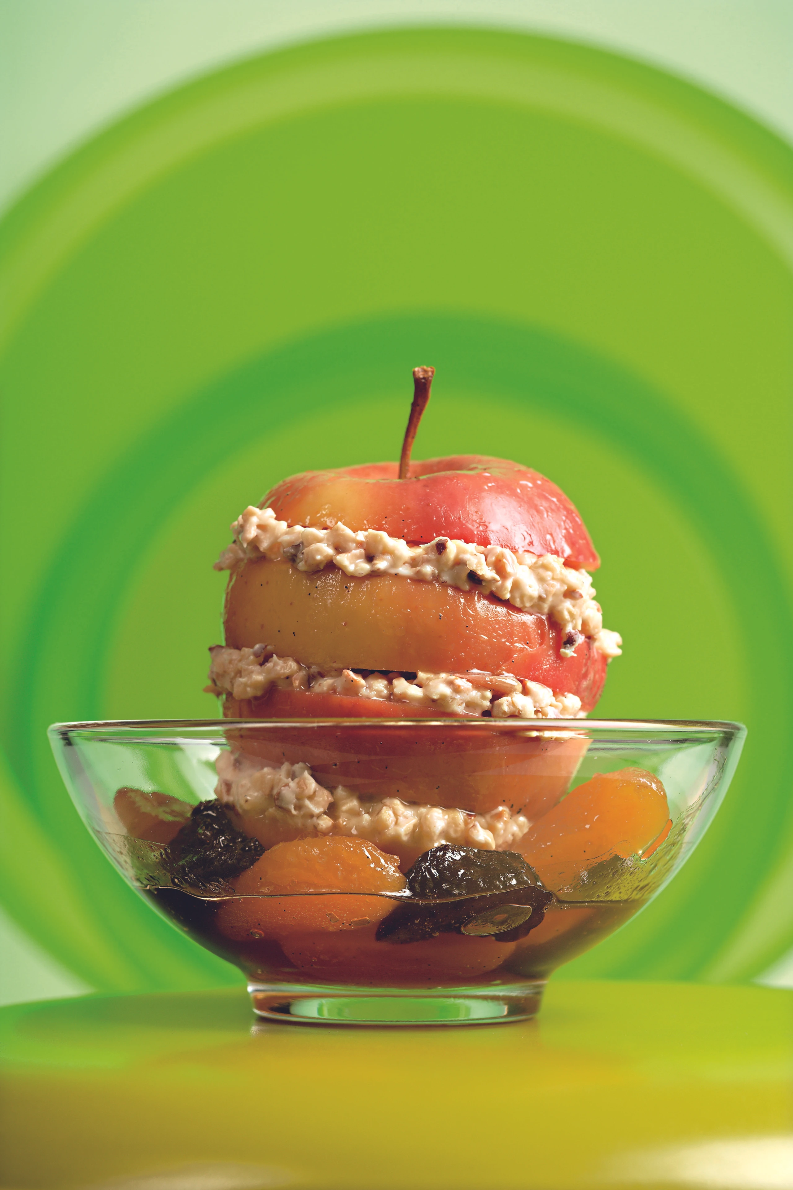 Bratapfel mit Krokant