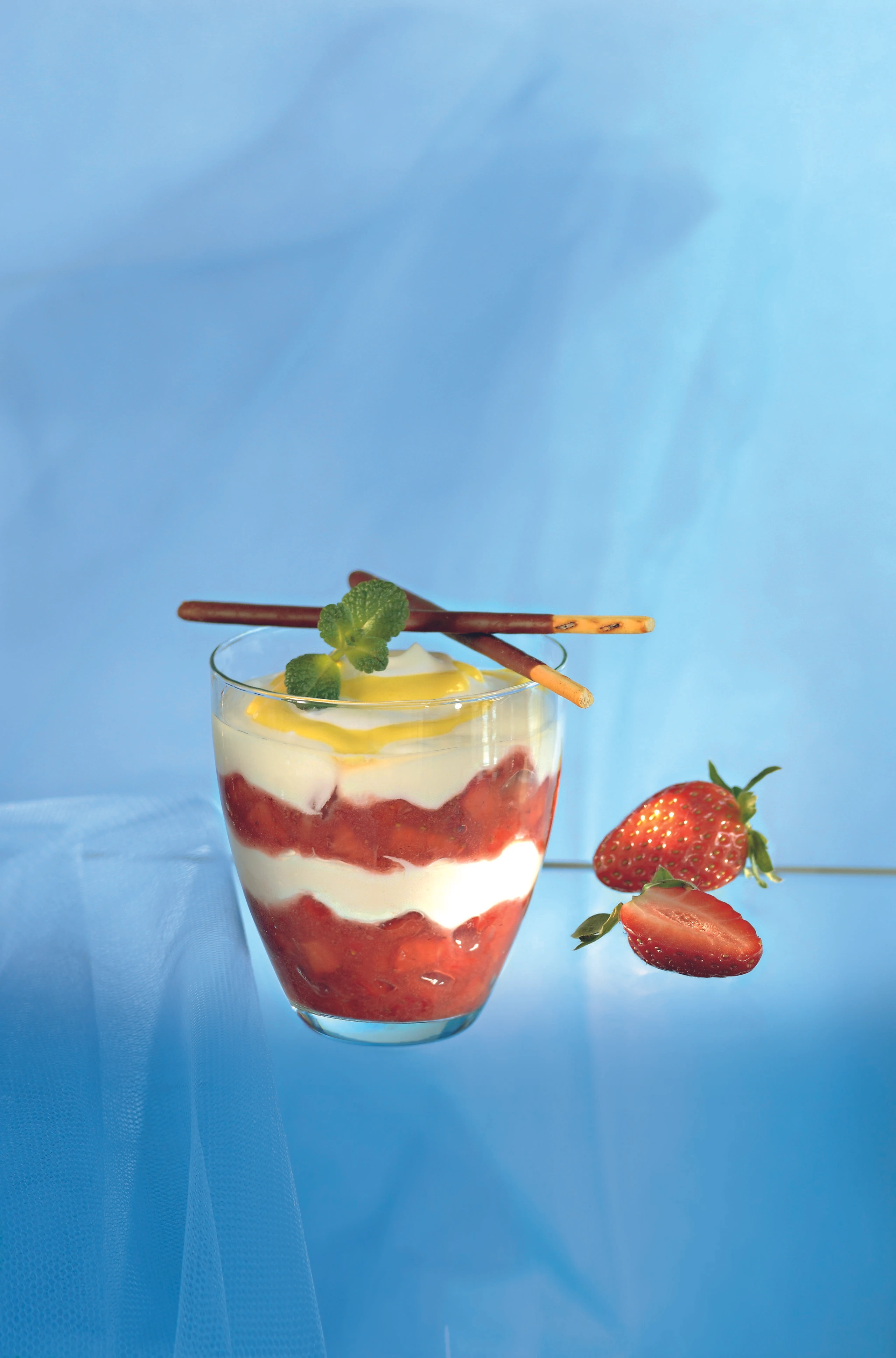 Topfen-Erdbeer-Creme