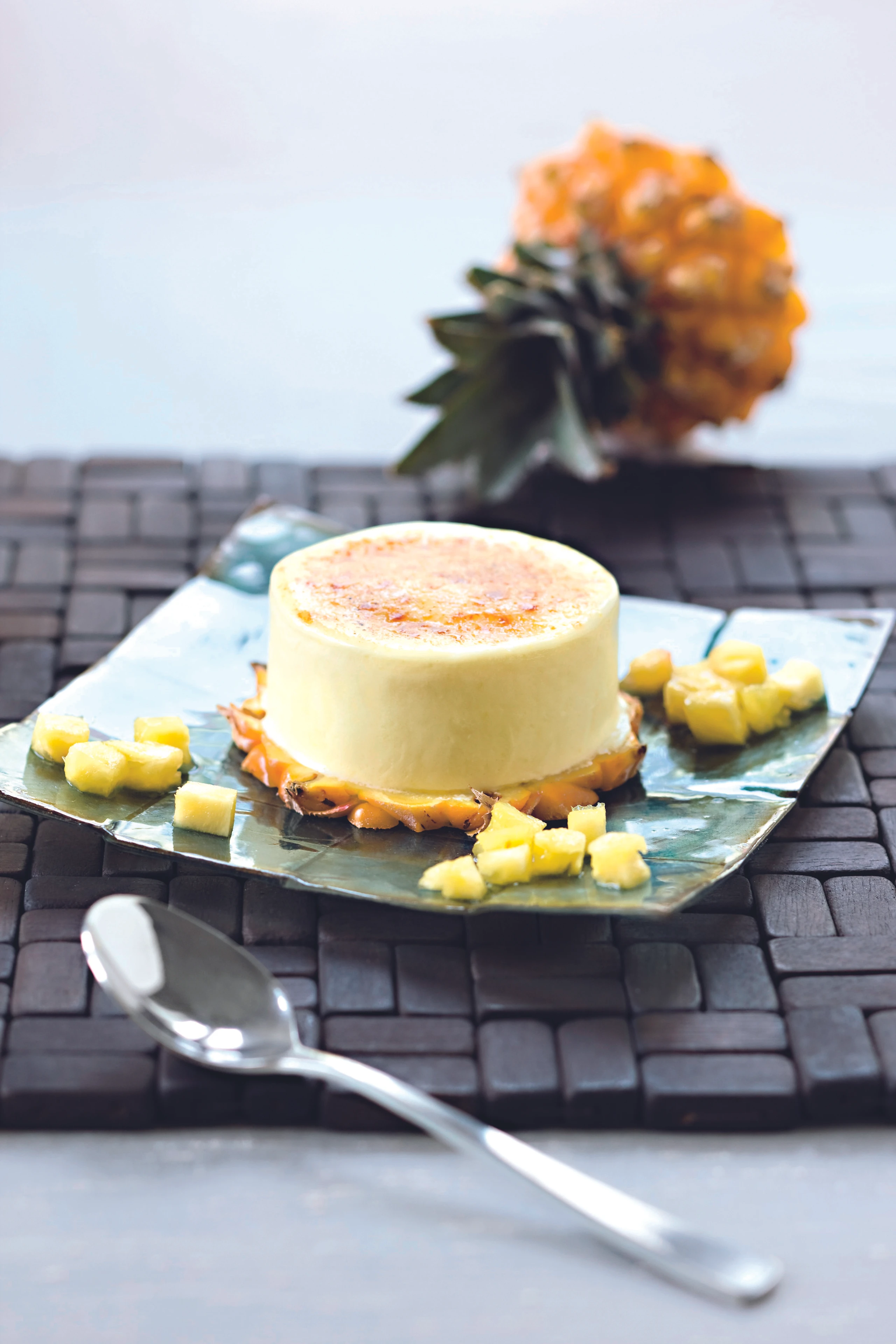 Karamellisiertes Ananas-Parfait