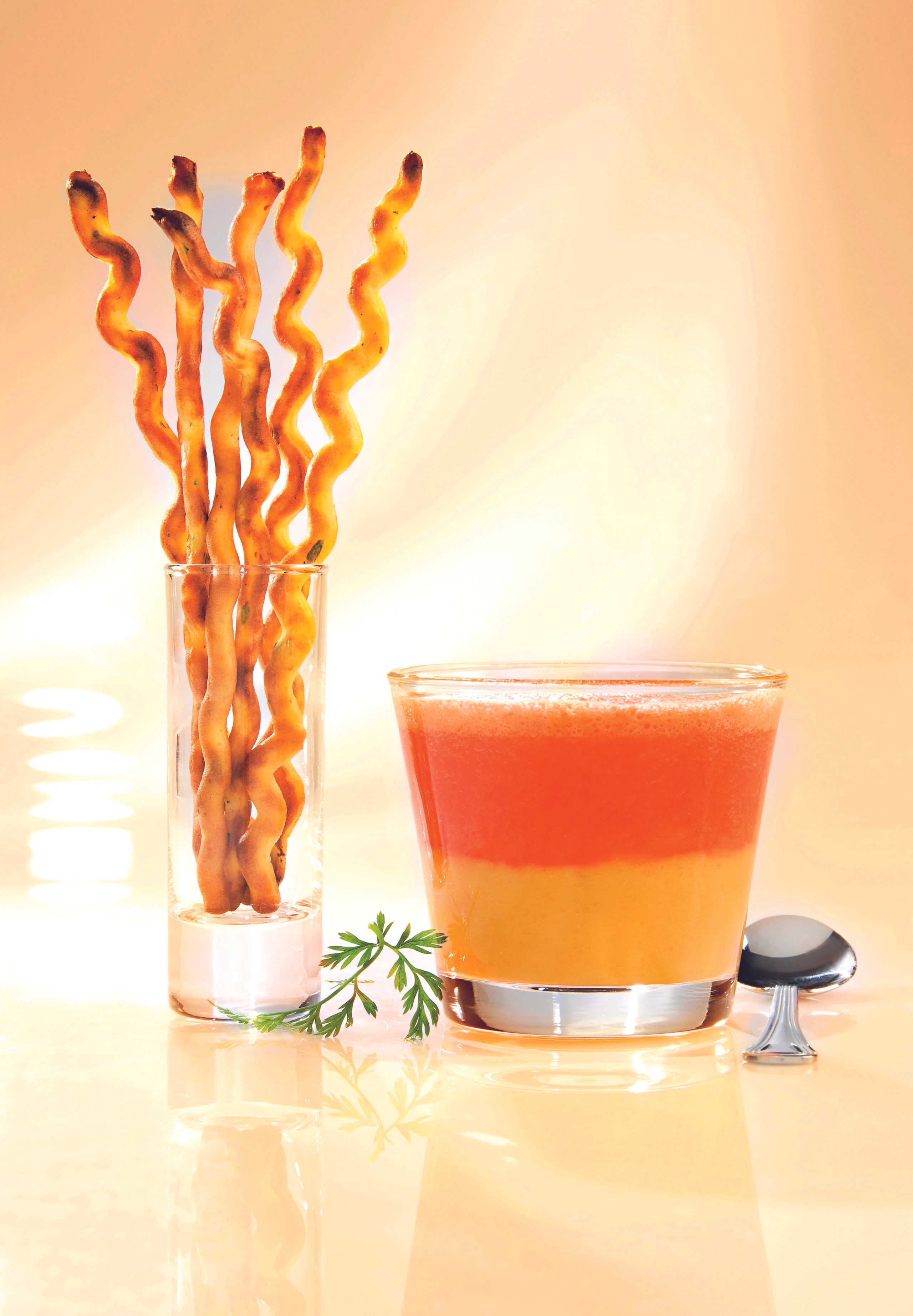 Karotten-Paprikaschaumsuppe