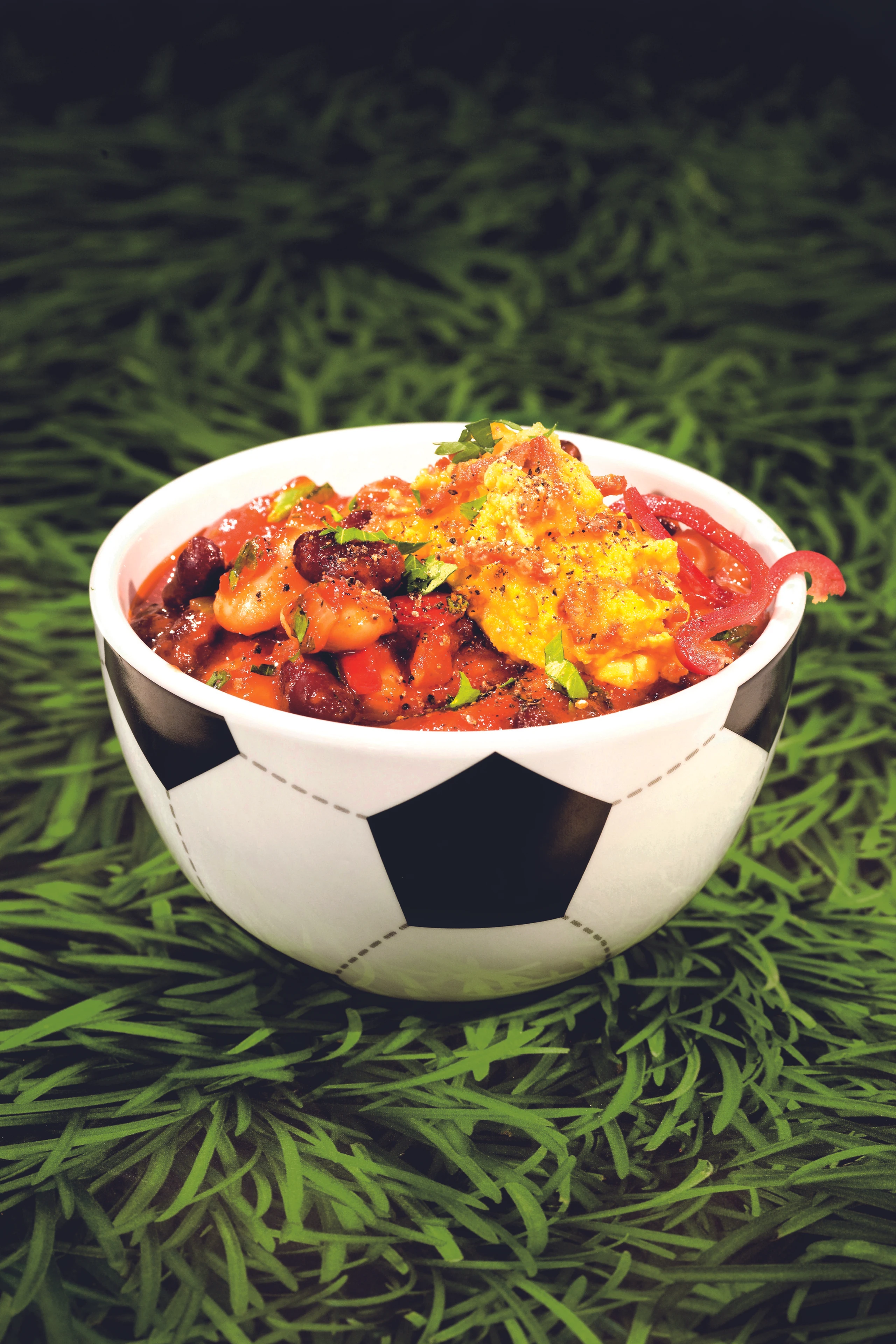 Spanische Bohnen mit Rührei