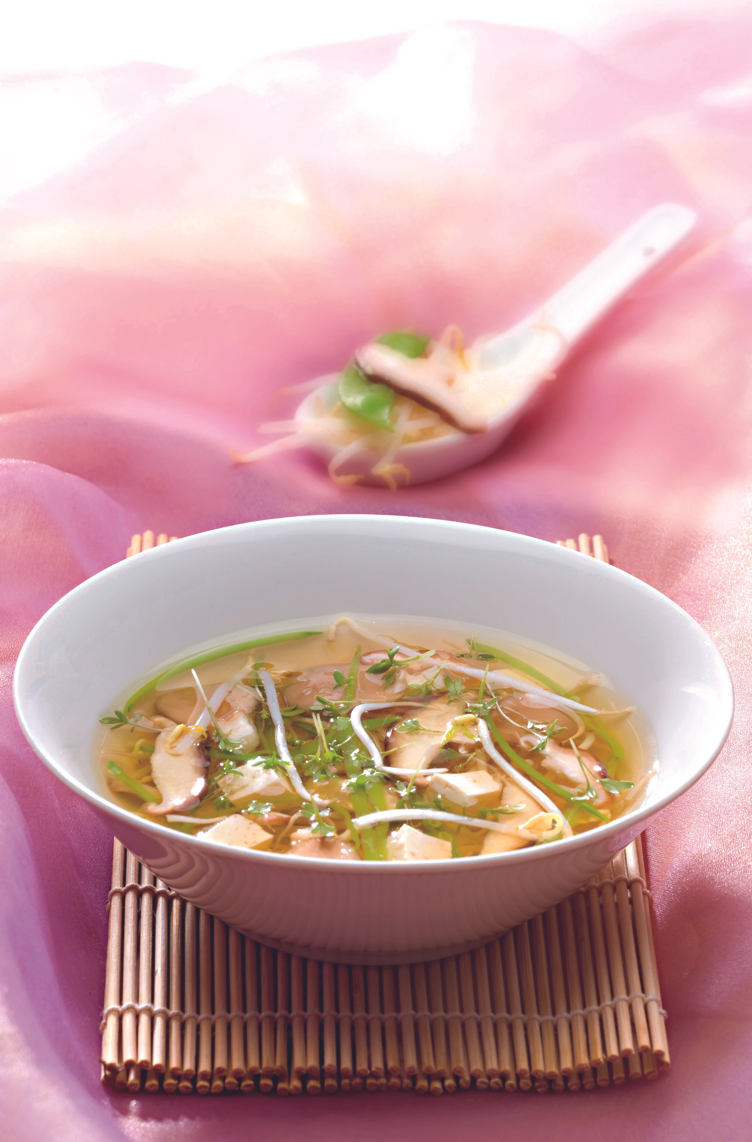 Asiatische Suppe mit Tofu