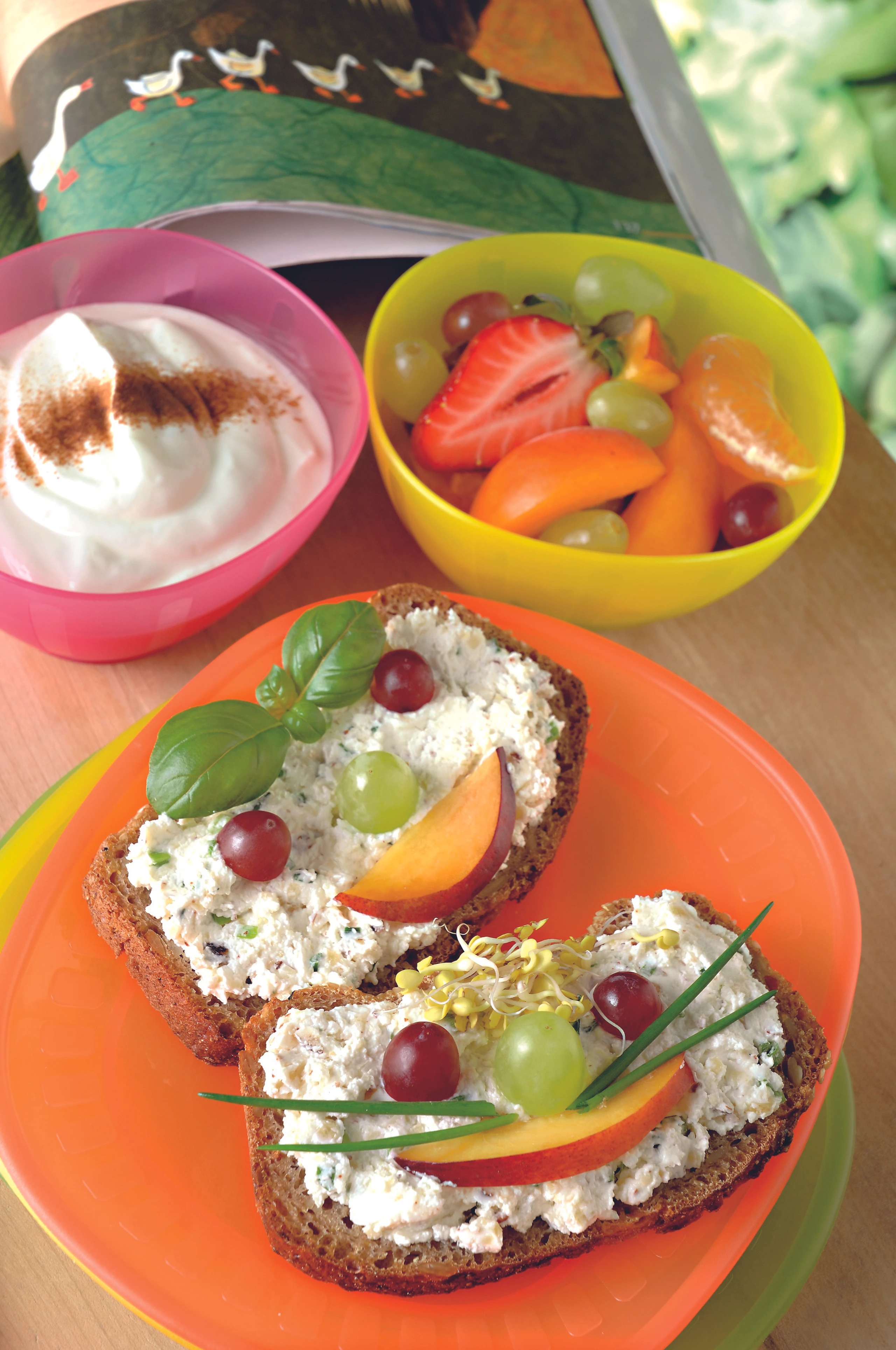 Vanillecreme mit Früchtemix