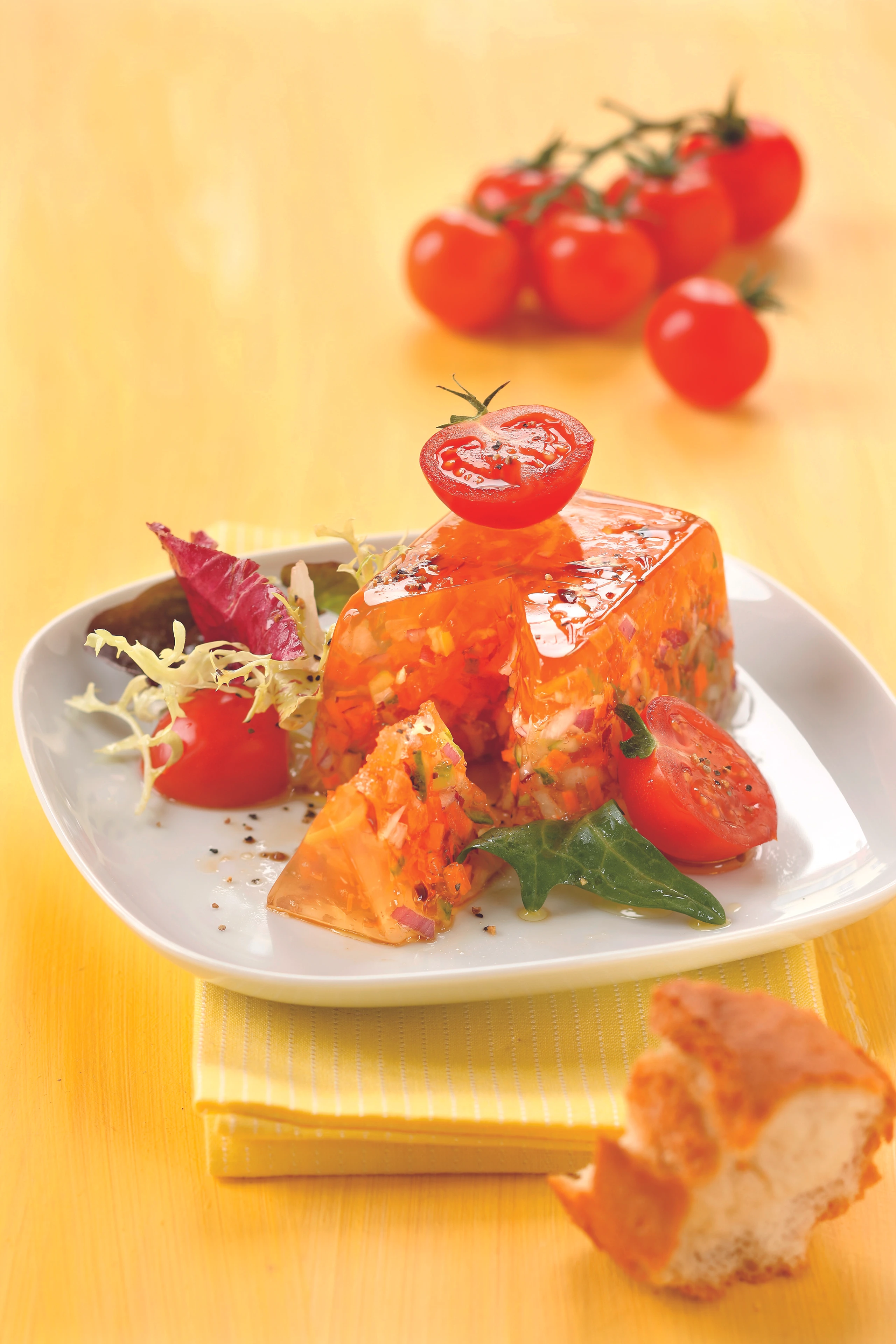 Gemüsesülzchen mit Salaten