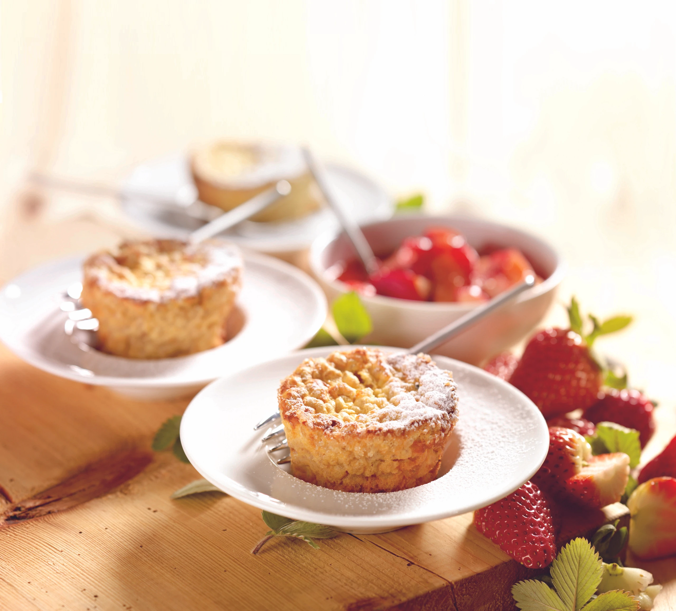 Einkorn-Topfenauflauf