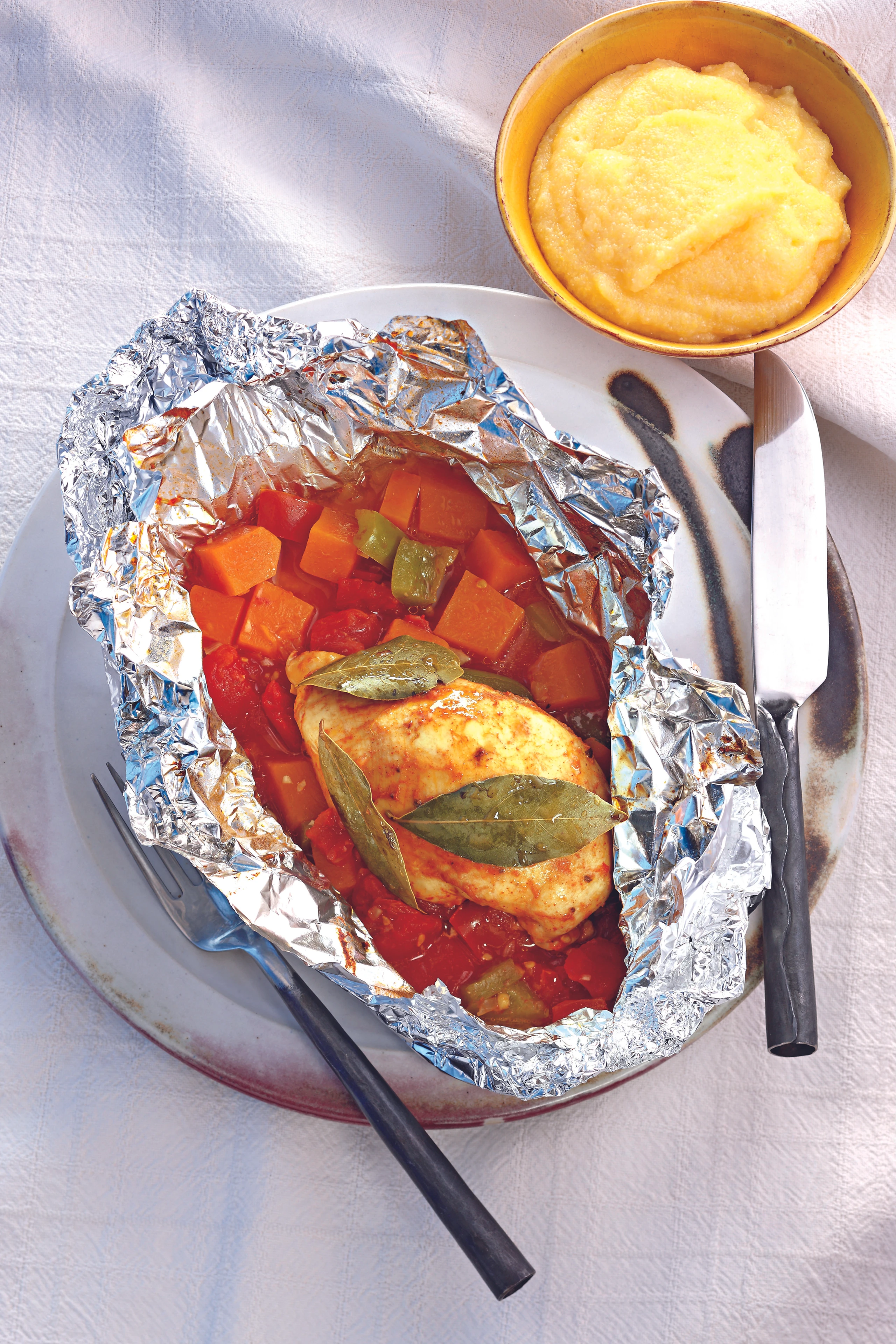 Teufels-Huhn mit Kürbis