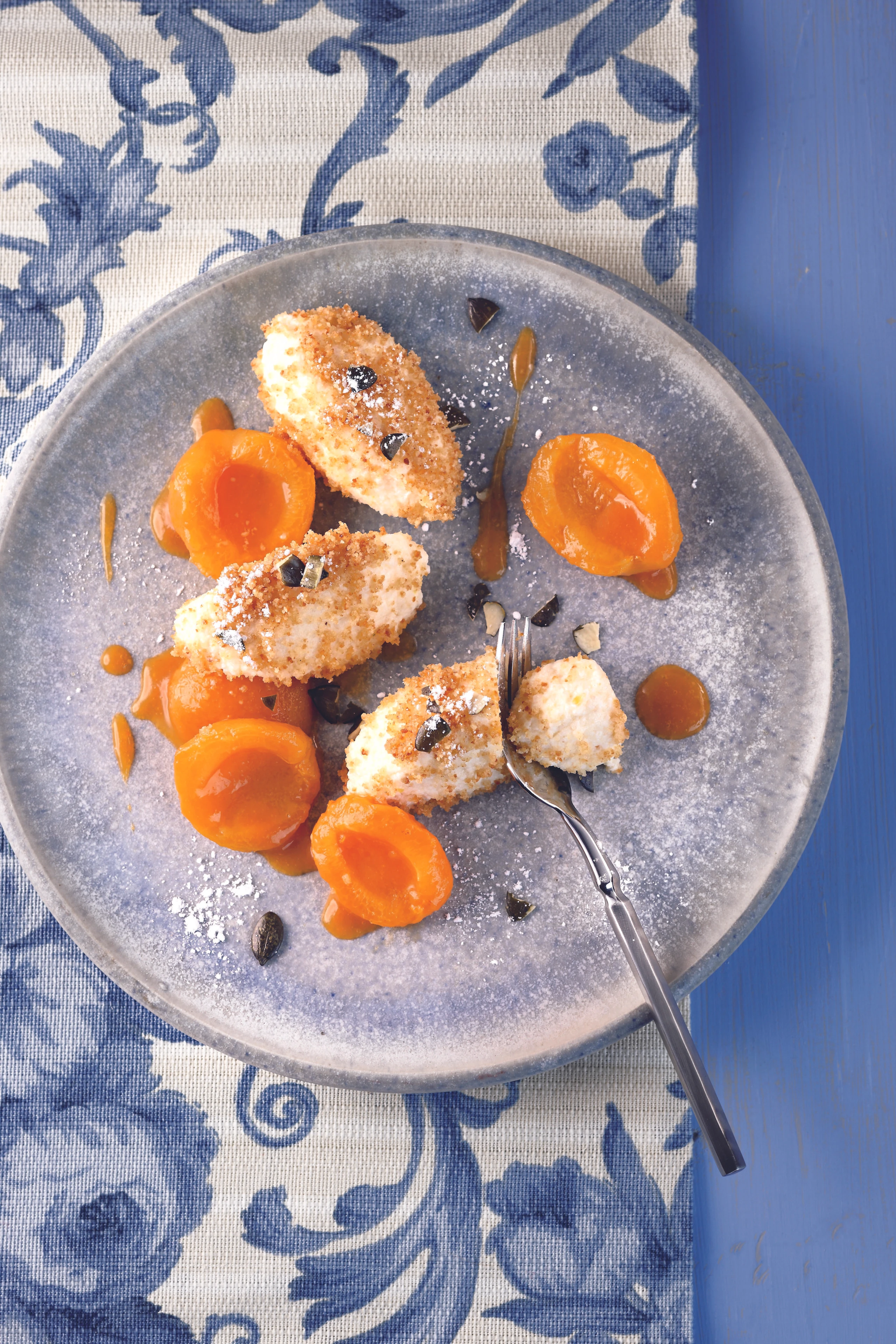 Topfennockerln mit Butterbröseln