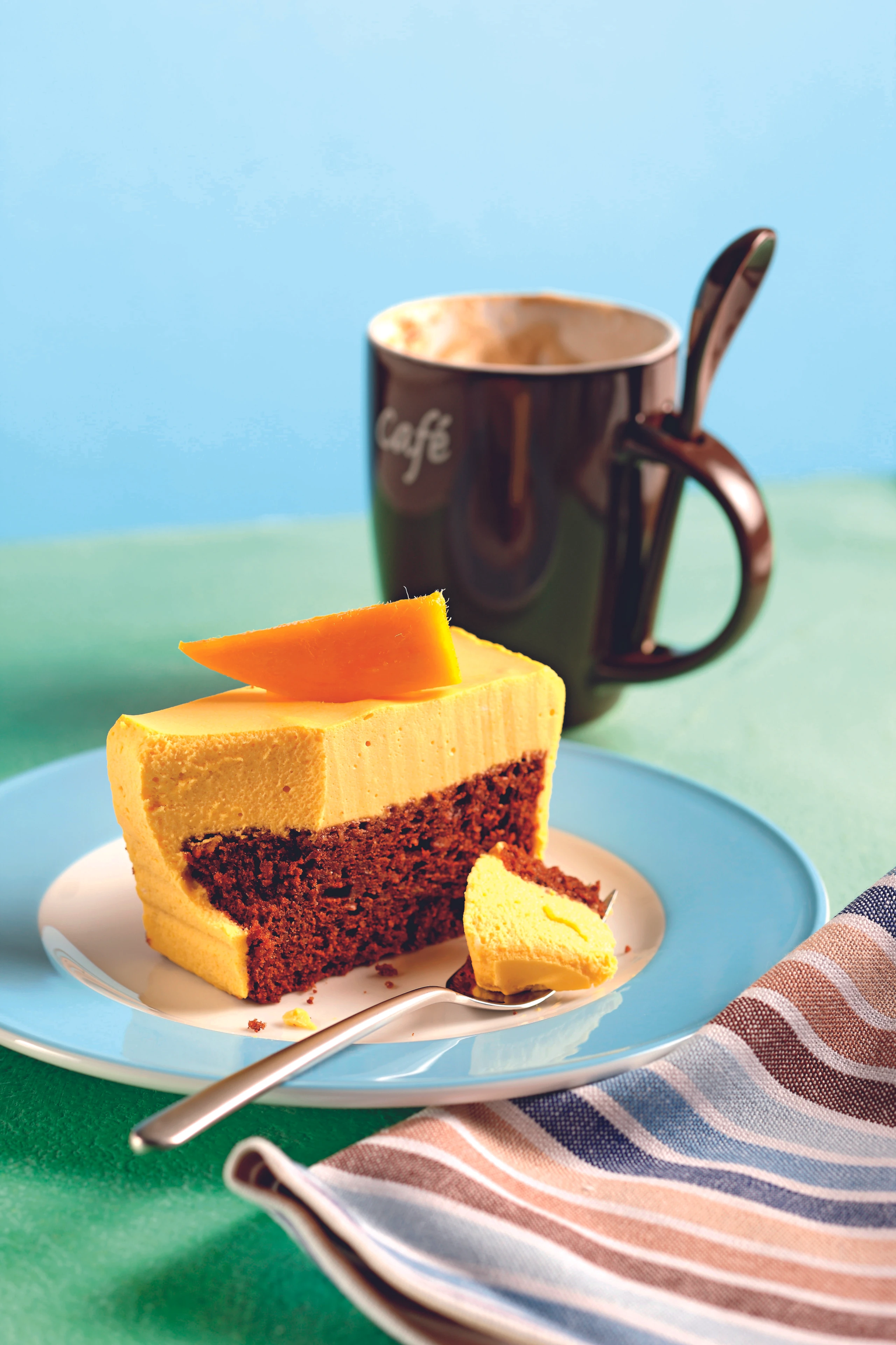 Schokolade-Mangoschnitte