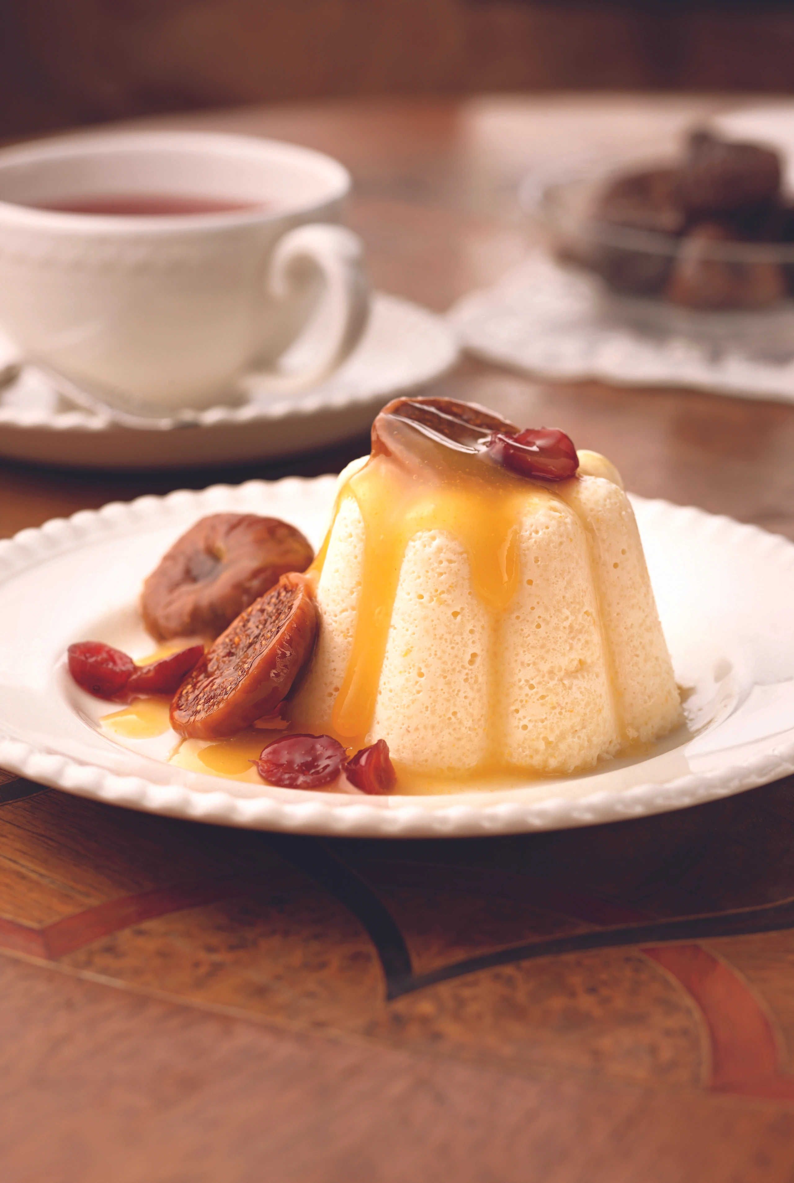 Grießflammeri mit Fruchtsauce