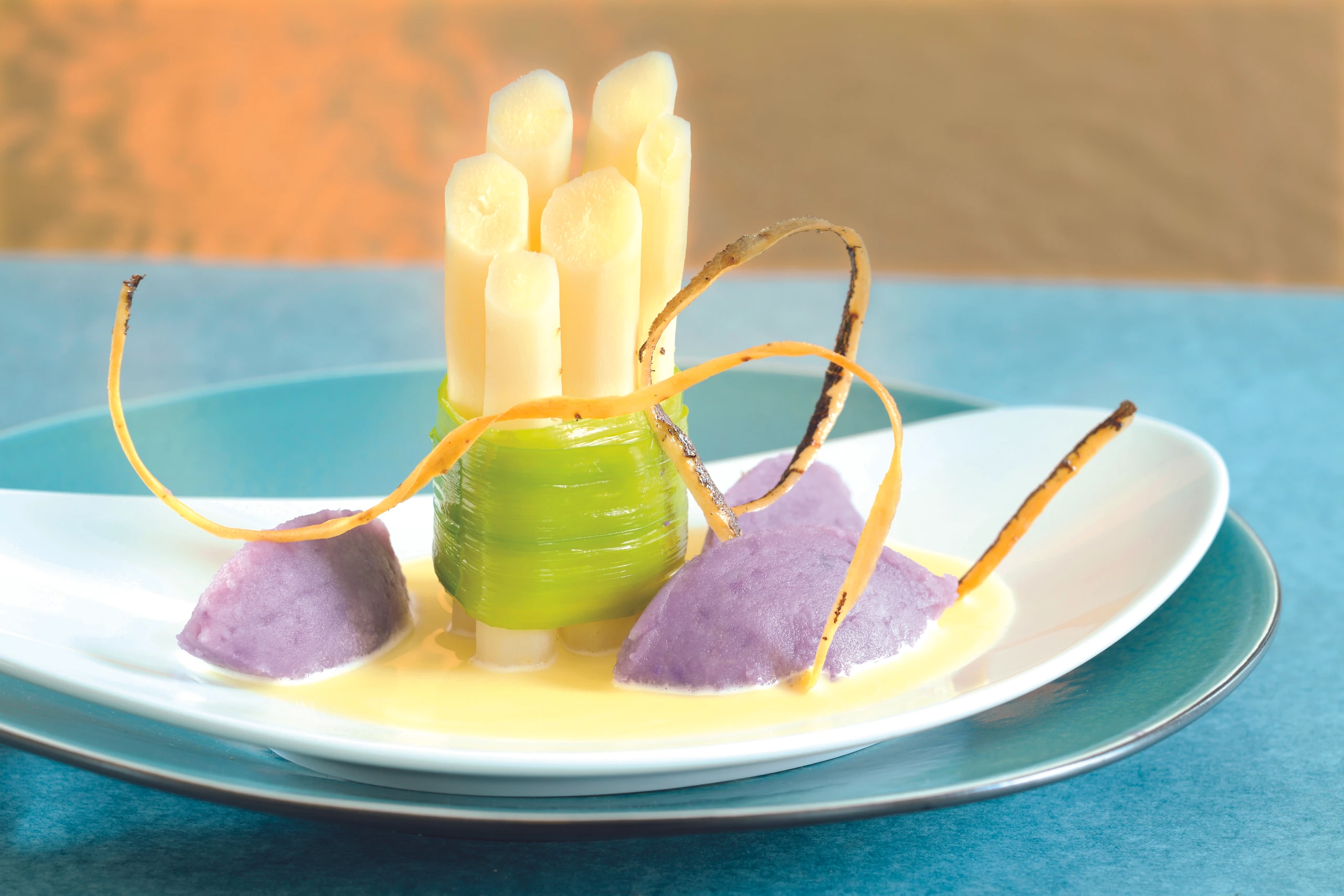 Schwarzwurzelstangen mit Erdäpfelpüree