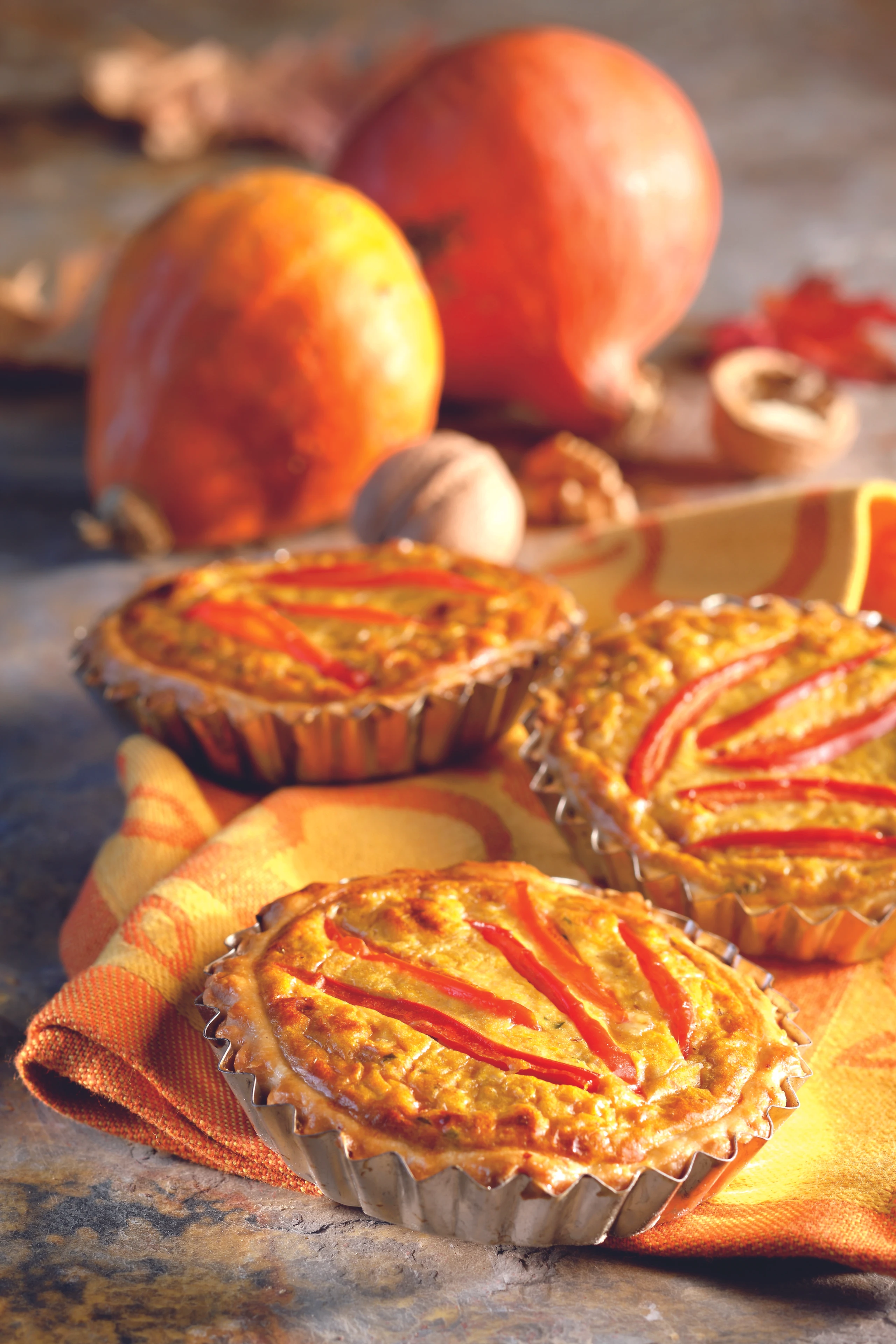 Kürbis-Walnuss-Tartelettes
