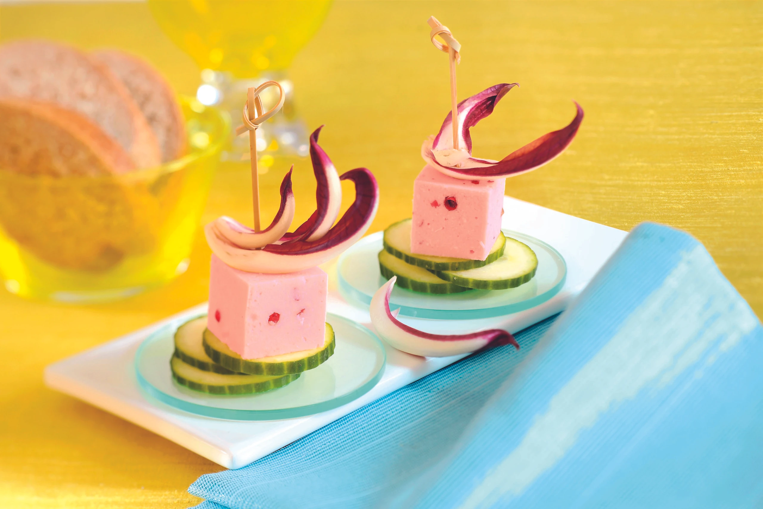 Räucherlachs-Würfel