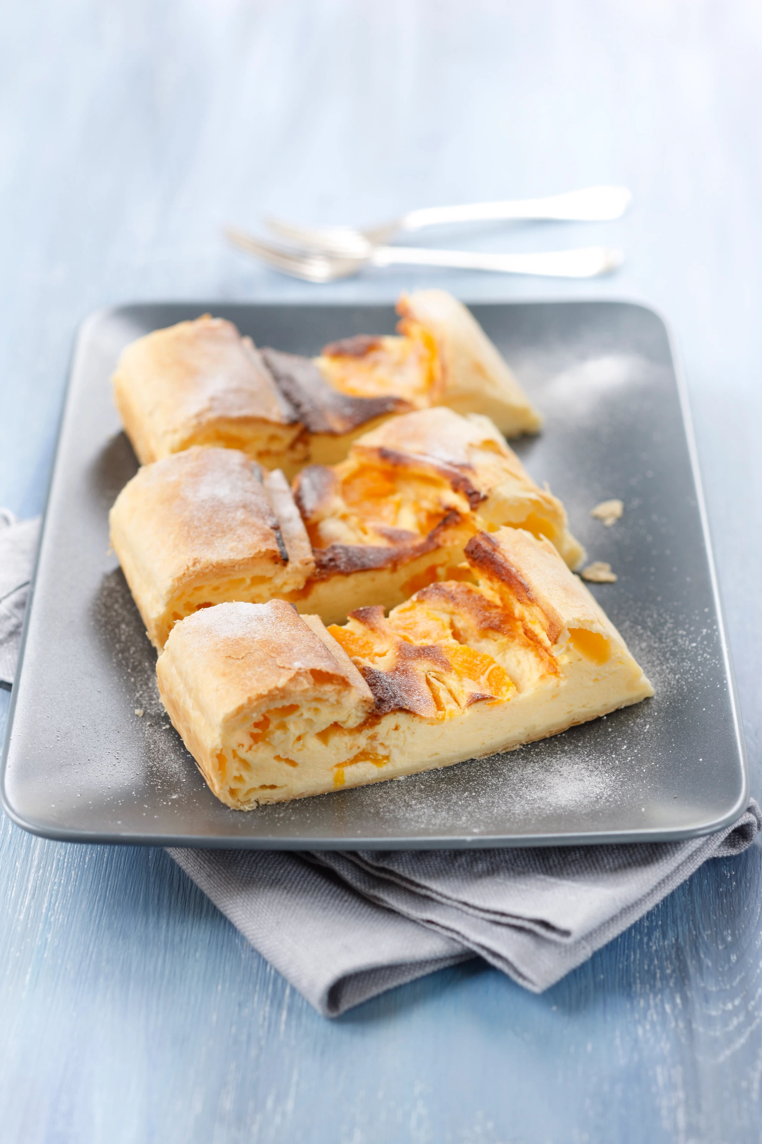 Schneller Topfen-Mandarinenstrudel