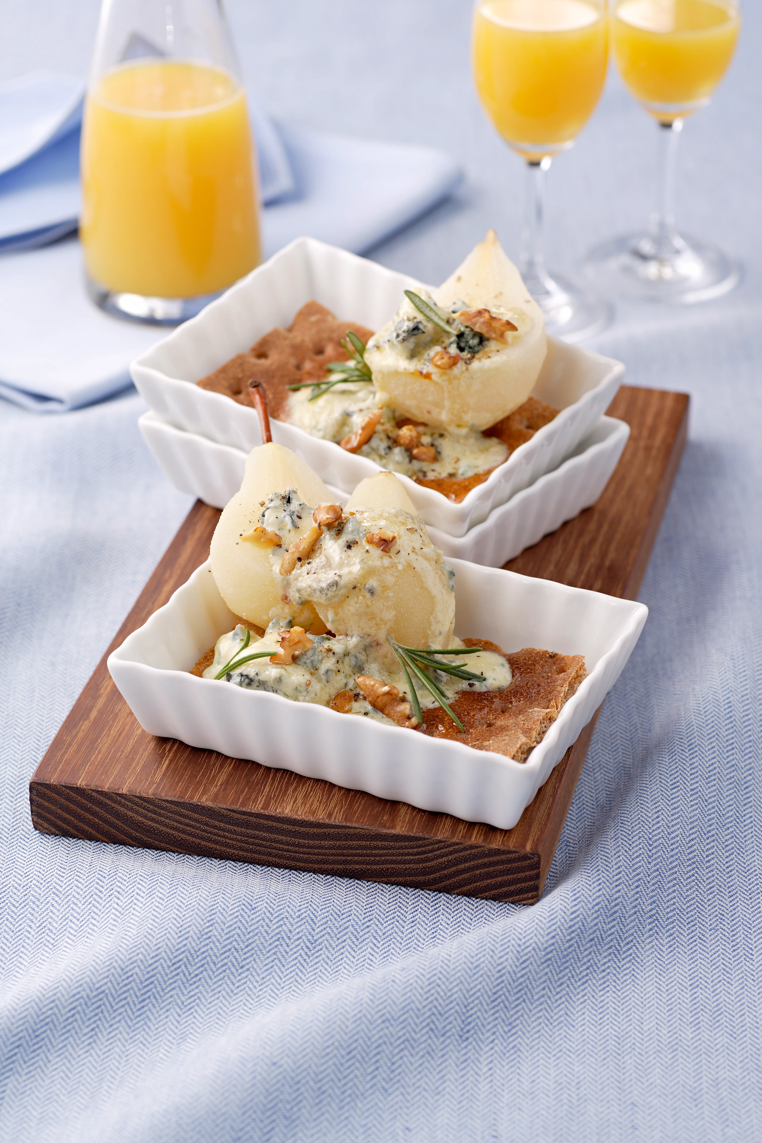 Vollkorn-Knäckebrot mit Roquefort