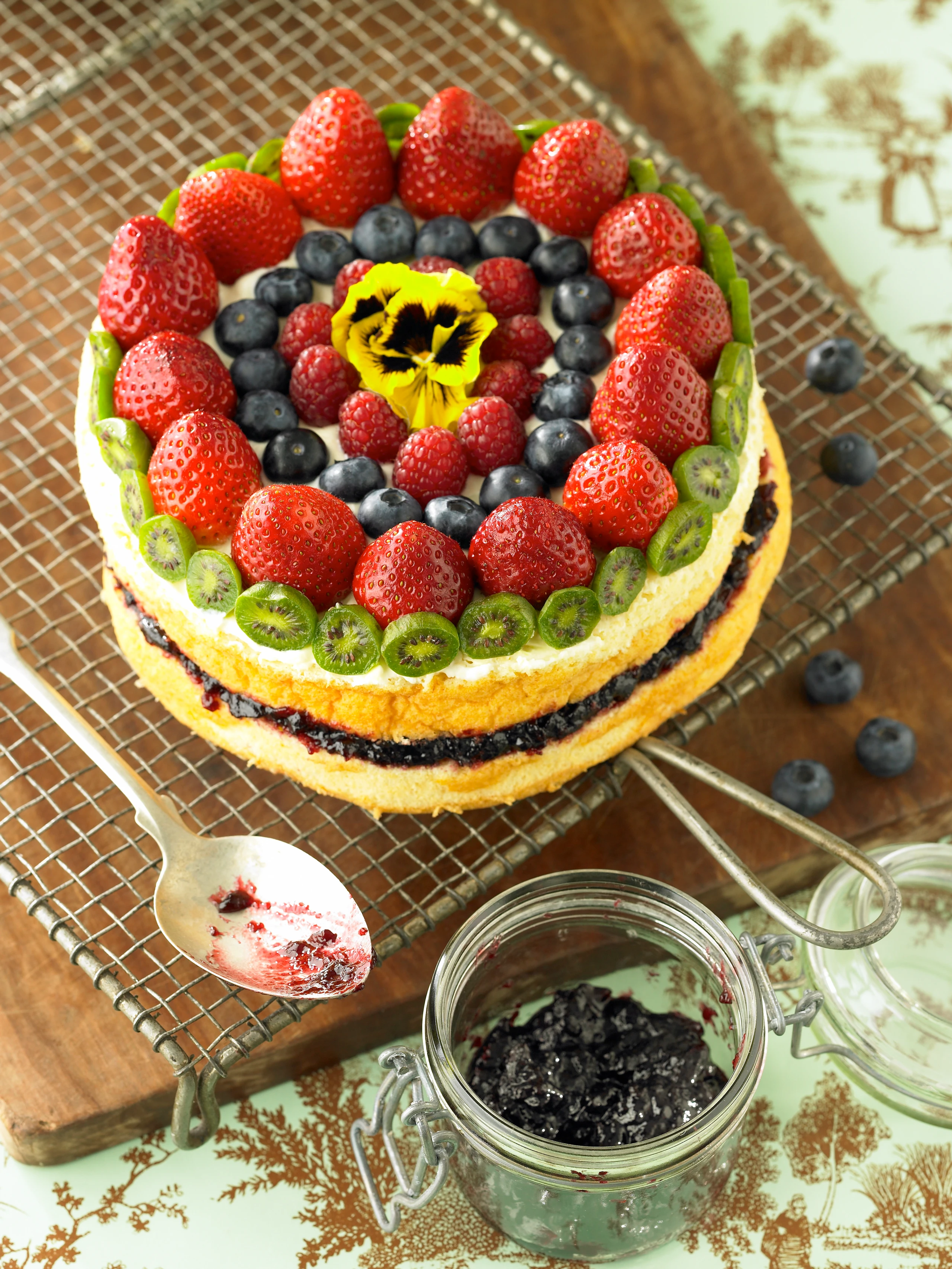 Bohnen-Früchte-Torte
