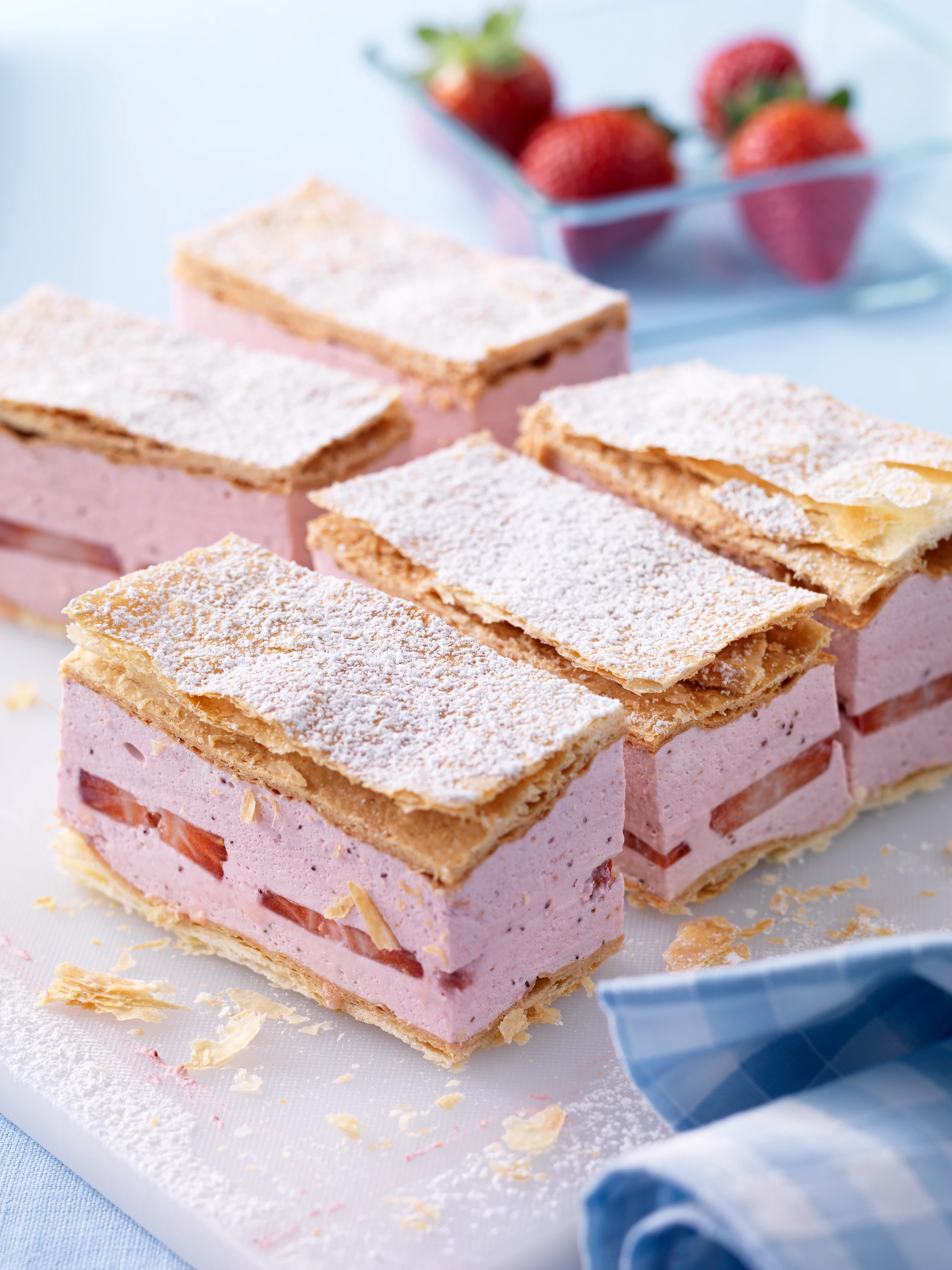 Erdbeer-Cremeschnitte