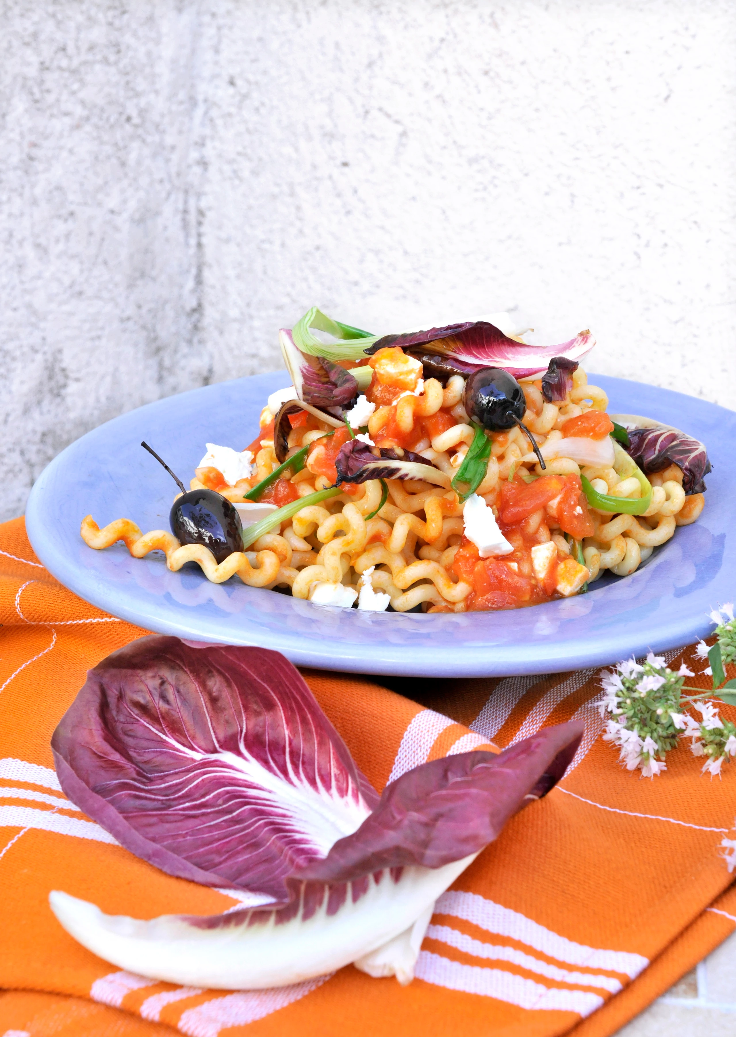 Italienische Radicchio-Pasta