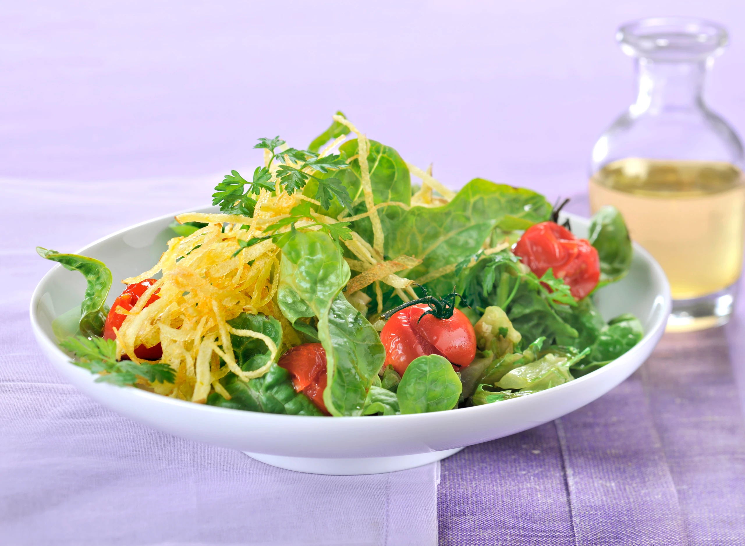 Gebratener Löwenzahnsalat