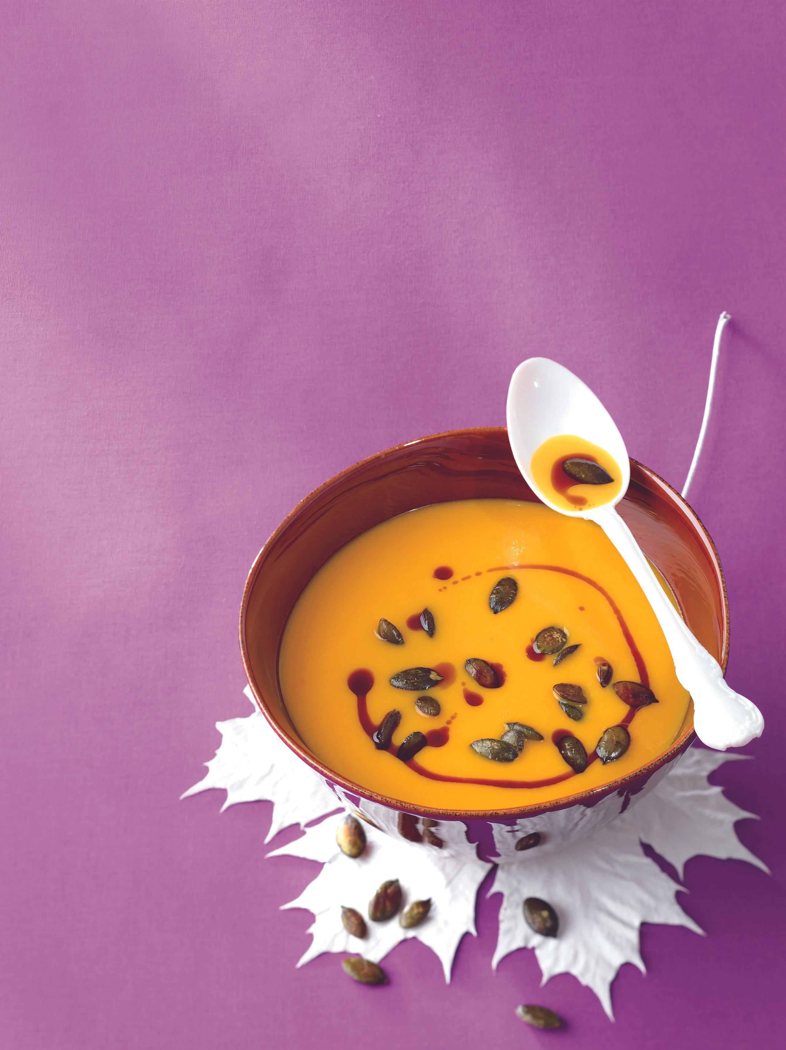 Kürbis-Orangen-Cremesuppe