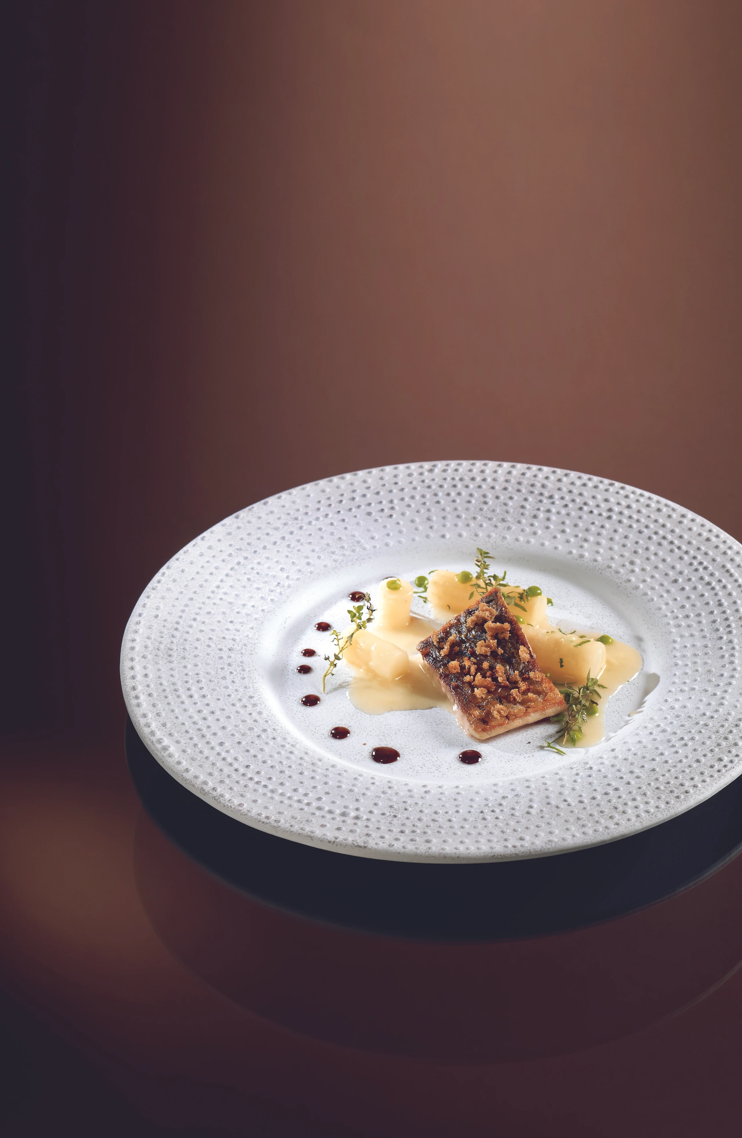 Karpfenfilets mit mariniertem Sellerie