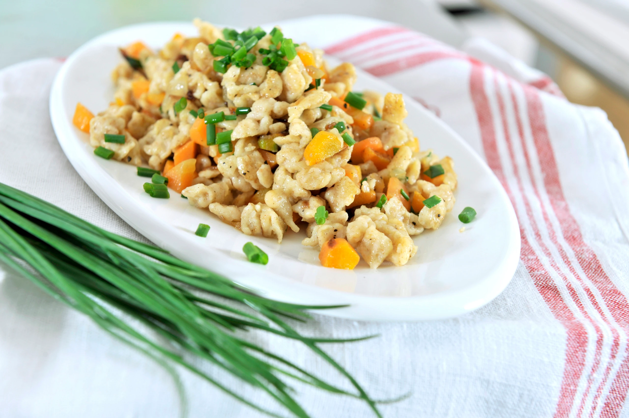 Gebratene Gemüsespätzle