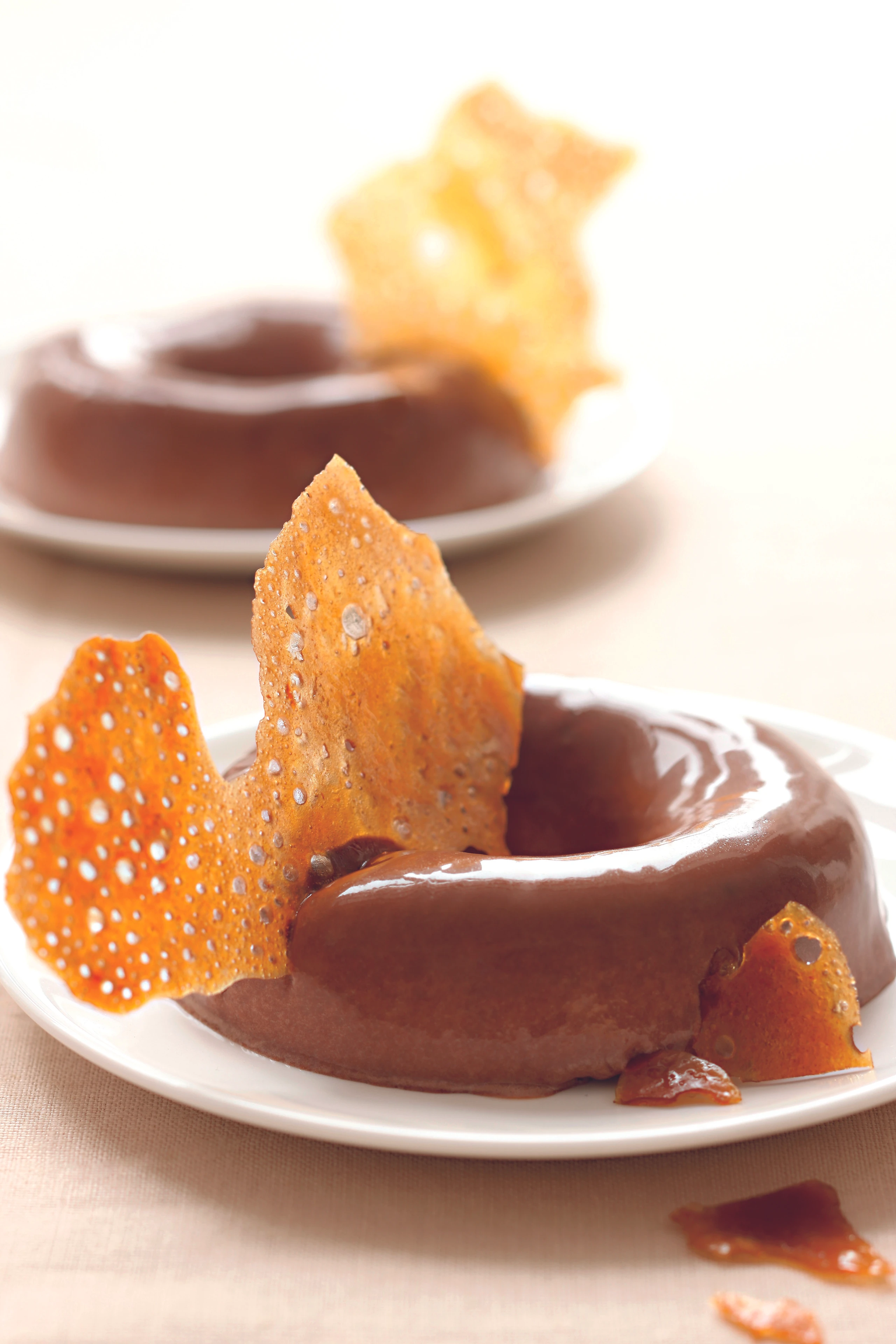 Schokopudding mit Orangenhippen