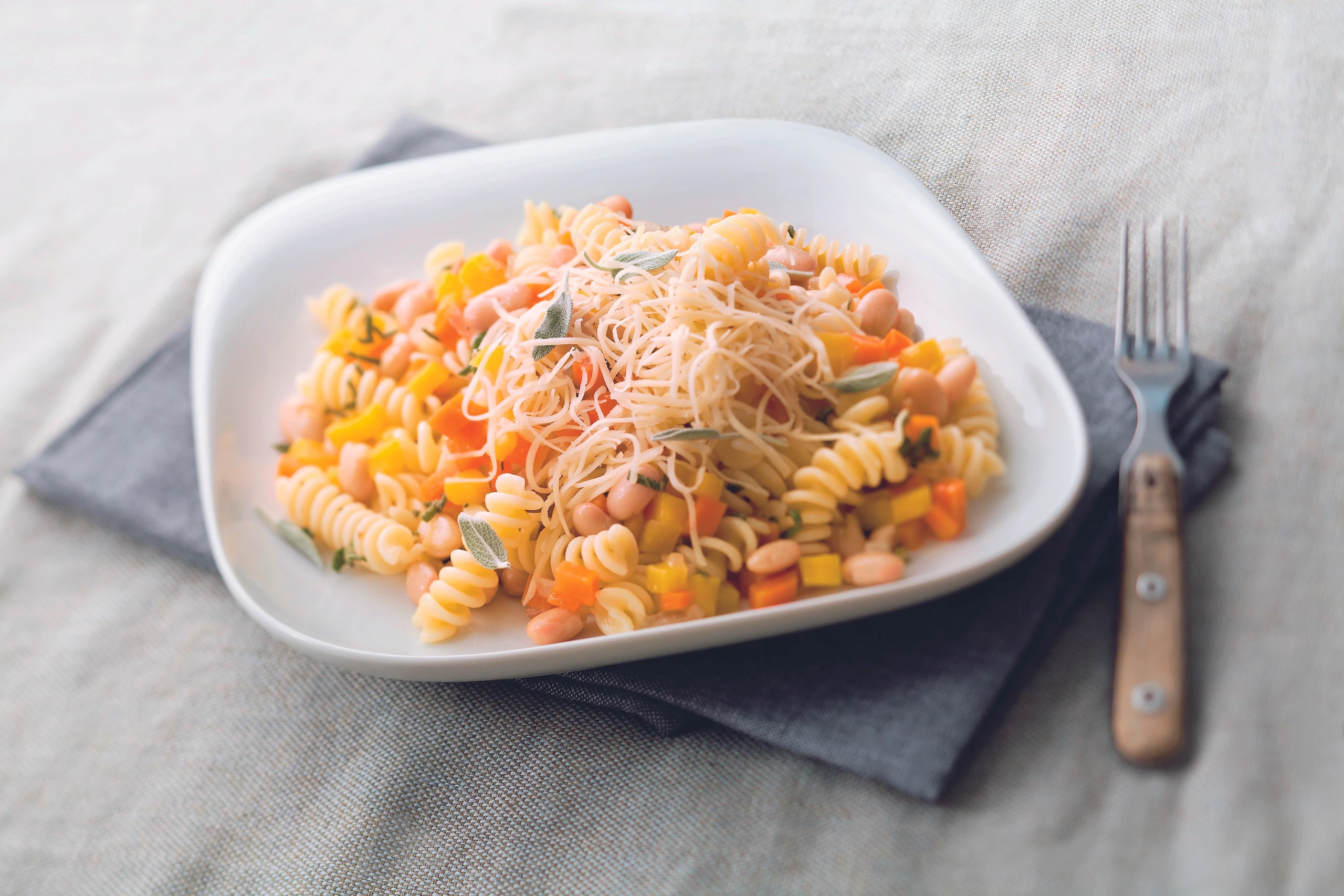 Fusilli mit Bohnensauce