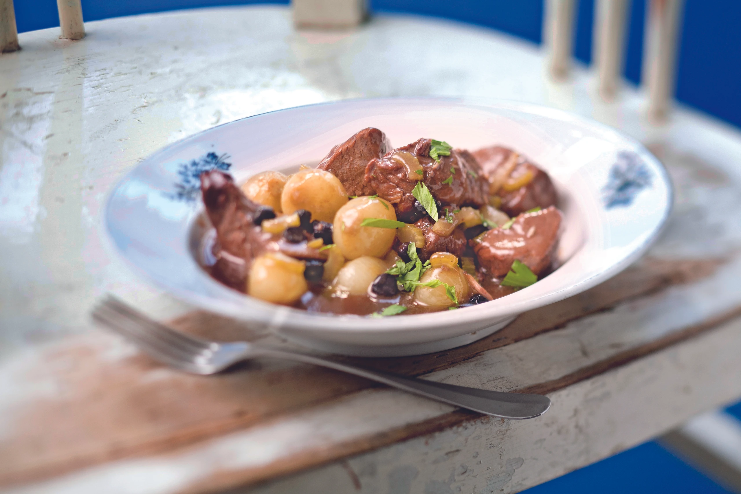 Kalbsragout mit Aroniabeeren