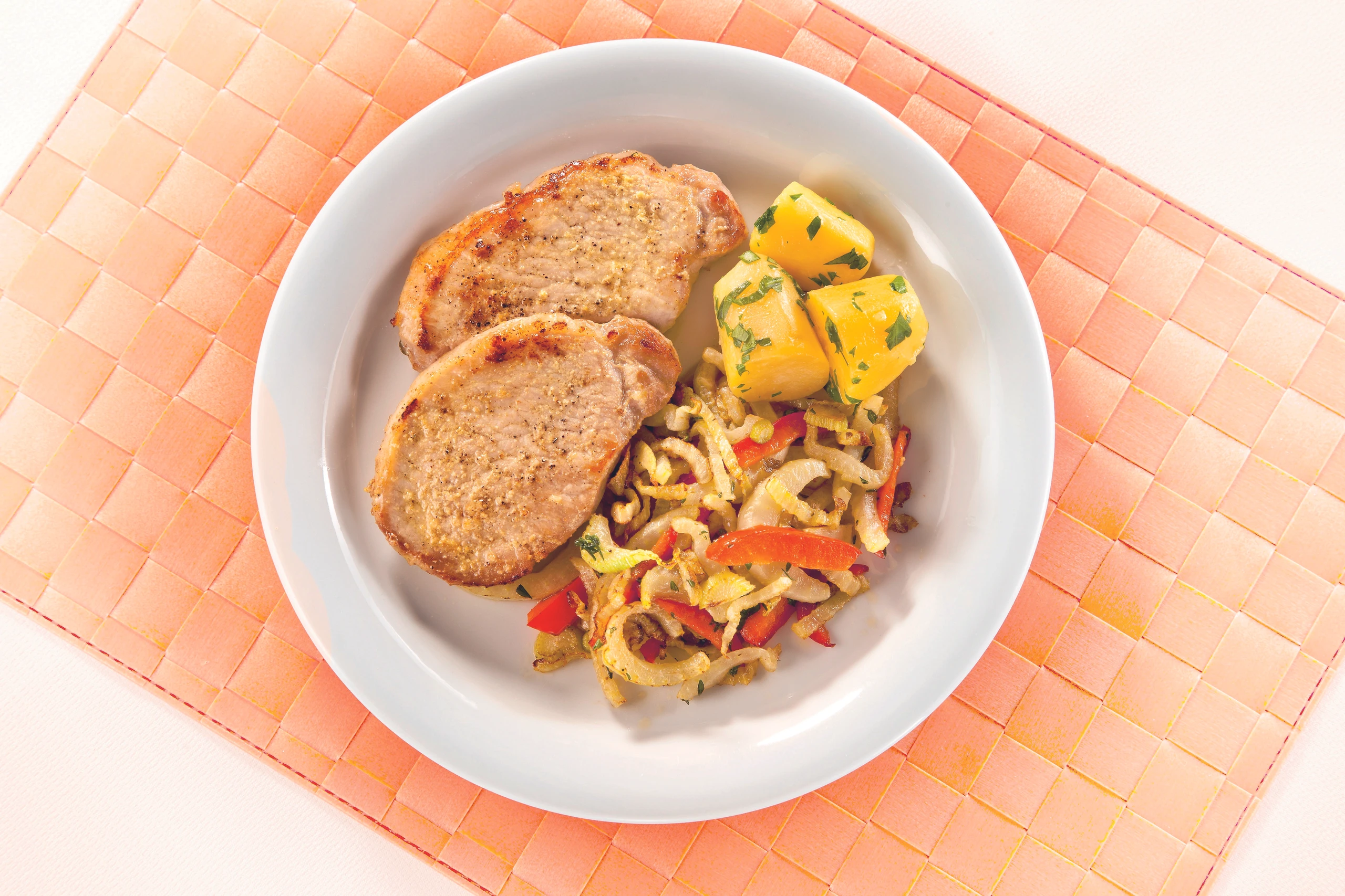 Schweinssteaks mit Fenchel