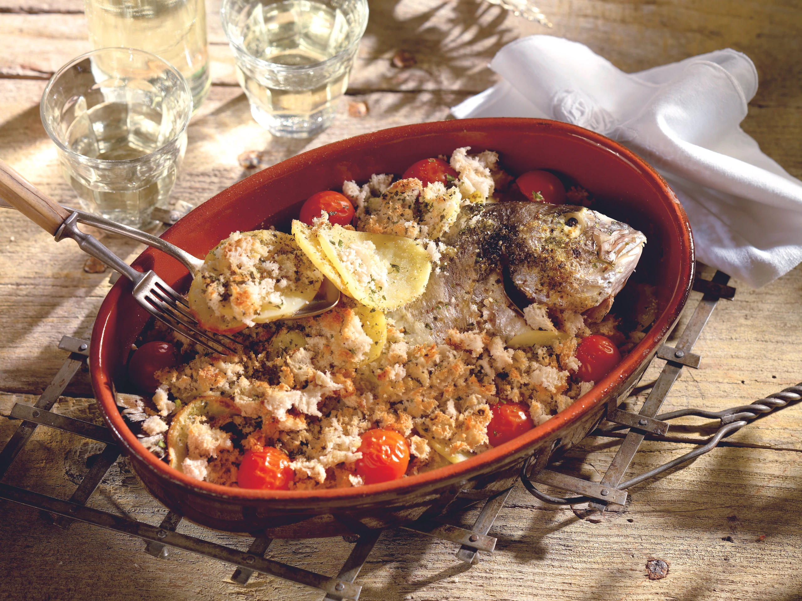 Orata alla pugliese: Goldbrasse nach apulischer Art